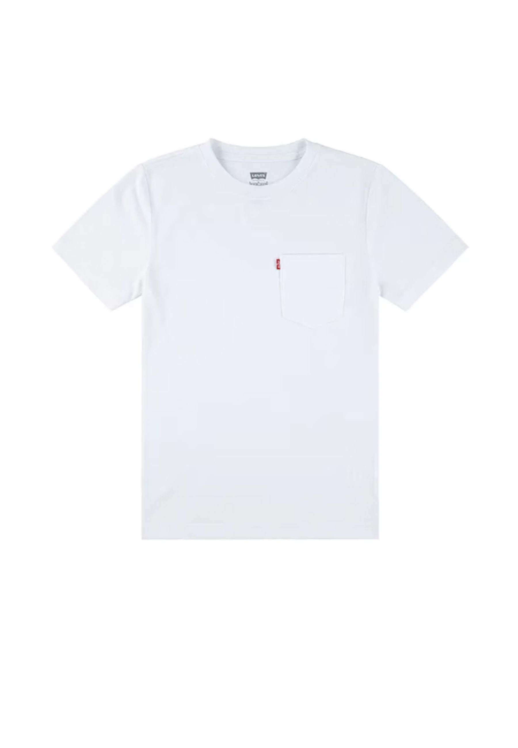 T-shirt girocollo tinta unita con taschino