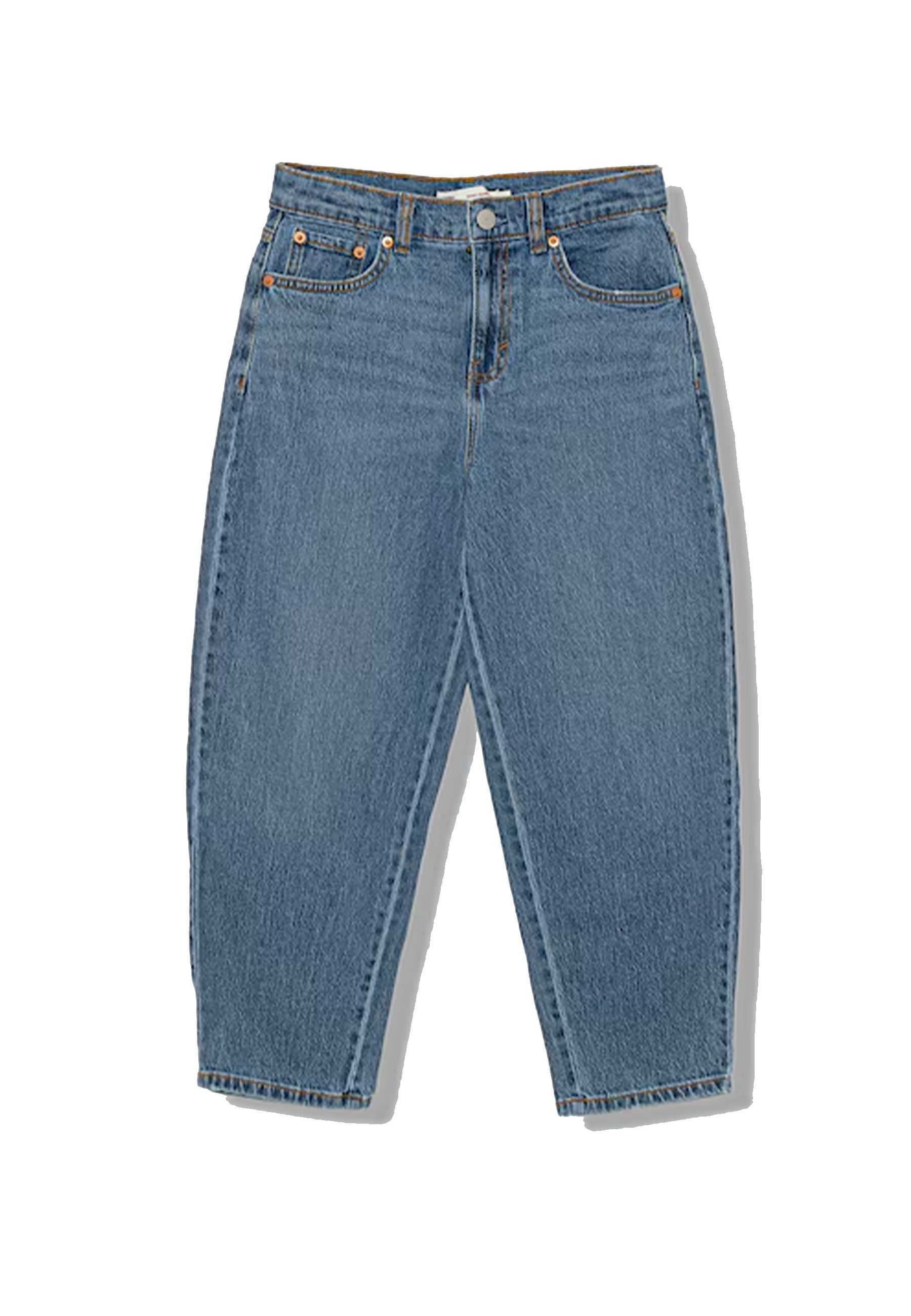 Jeans con vita alta  per ragazze largo