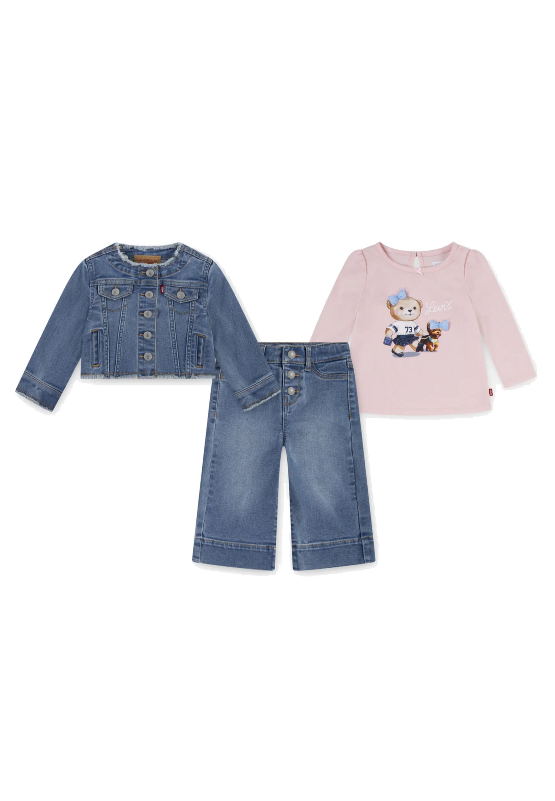 Completo Sportivo giacca e maglietta e jeans larghi
