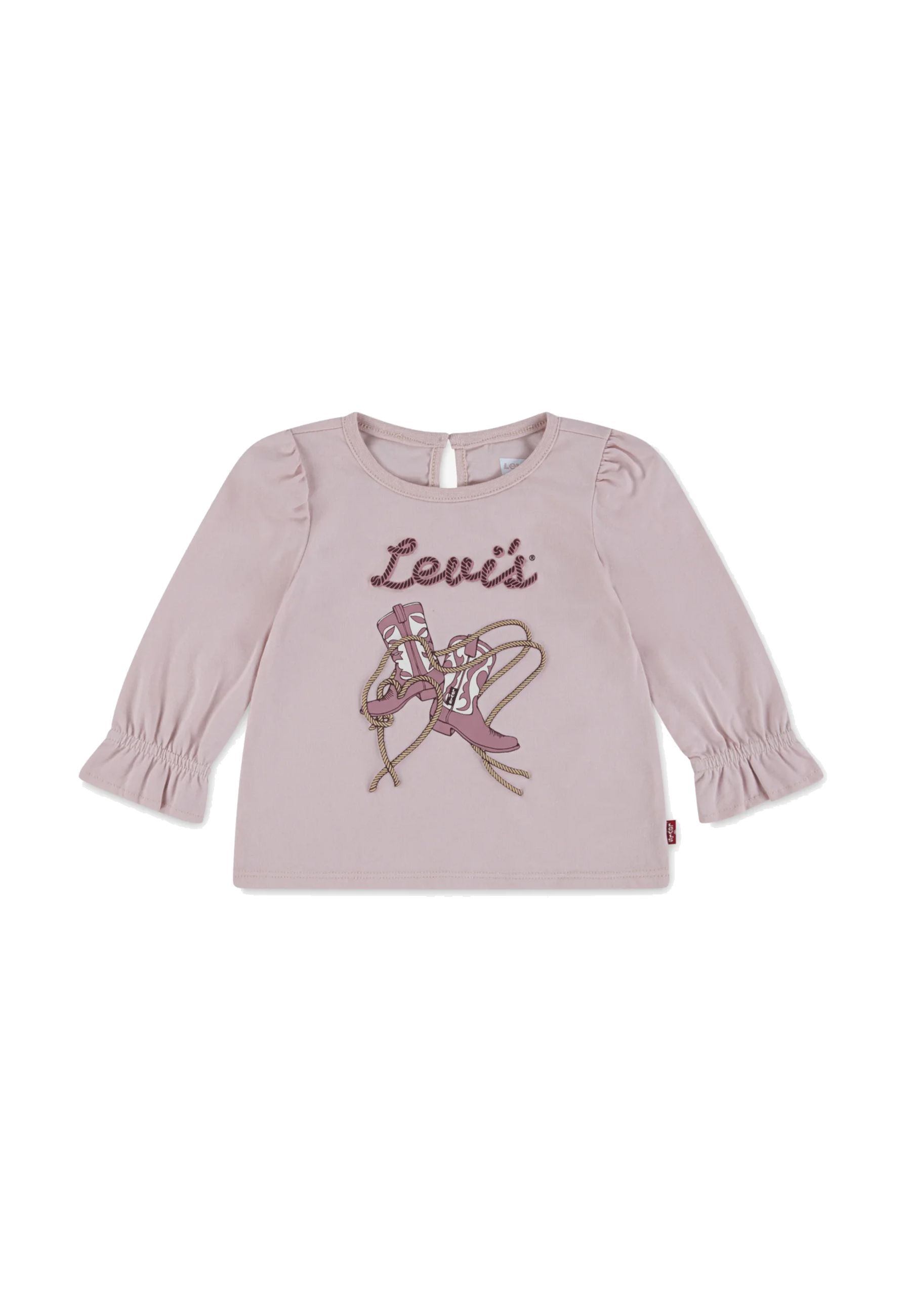 T-shirt girocollo rosa con Stampa