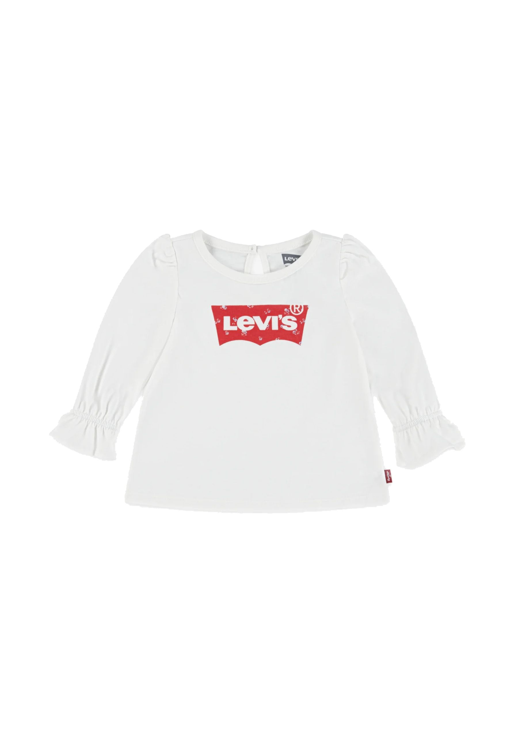 Maglia bianca in cotone neonata