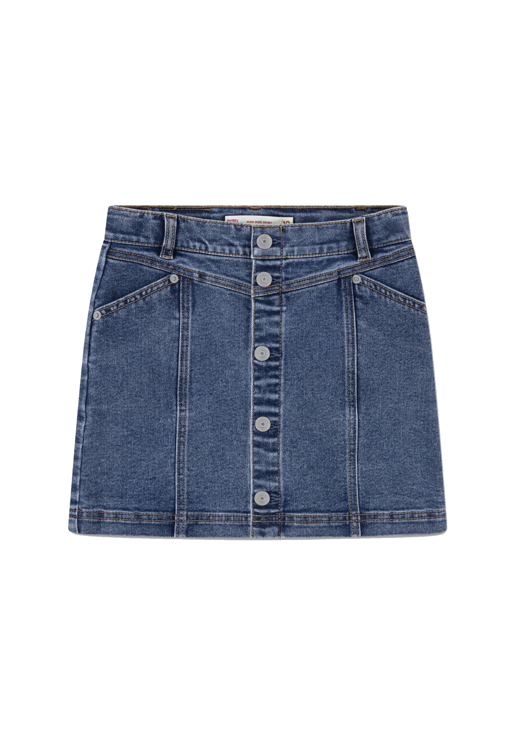 Gonna in jeans con Bottoni frontali
