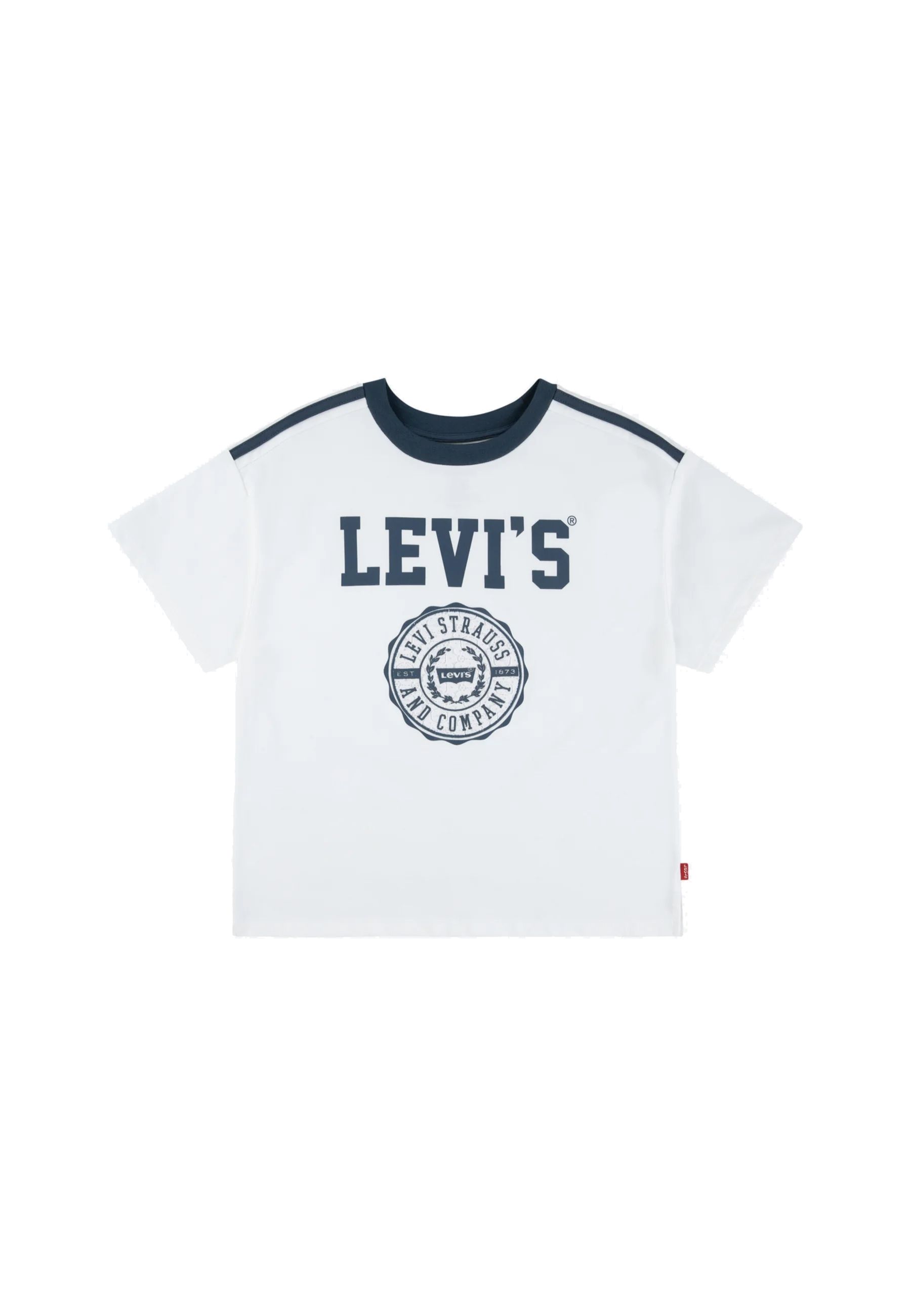 T-shirt oversize stampata Bianco e blu