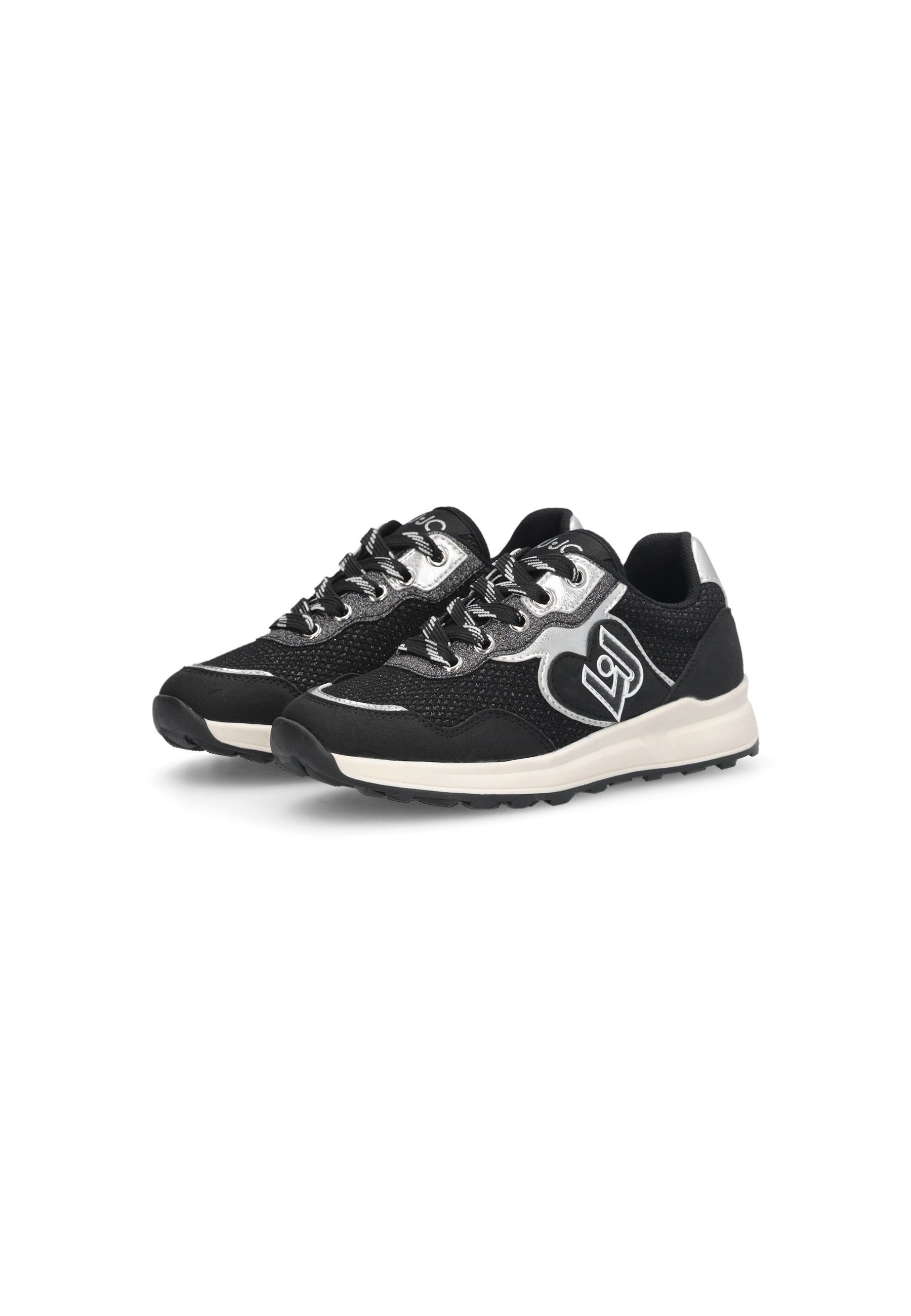 Sneakers nera in glitter
