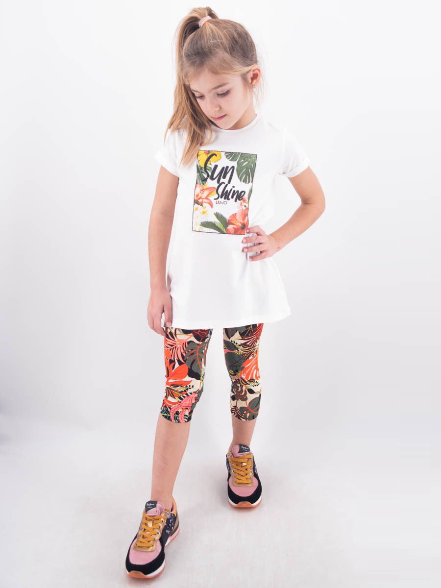 Completo Sportivo set maxi t-shirt e leggings