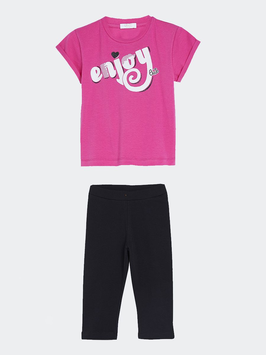 Completo Sportivo set t-shirt e leggings