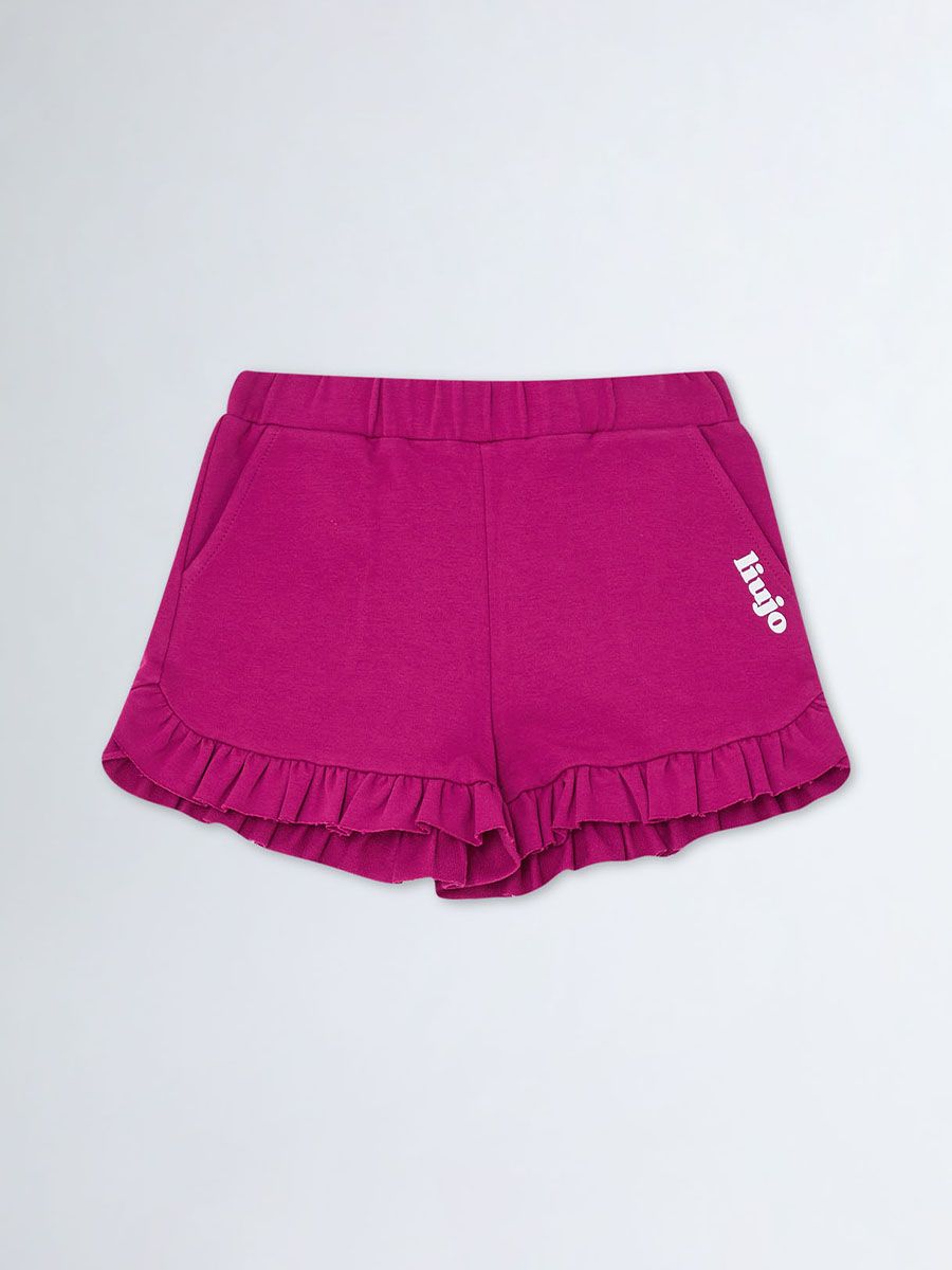 Shorts  con Rouge sul fondo