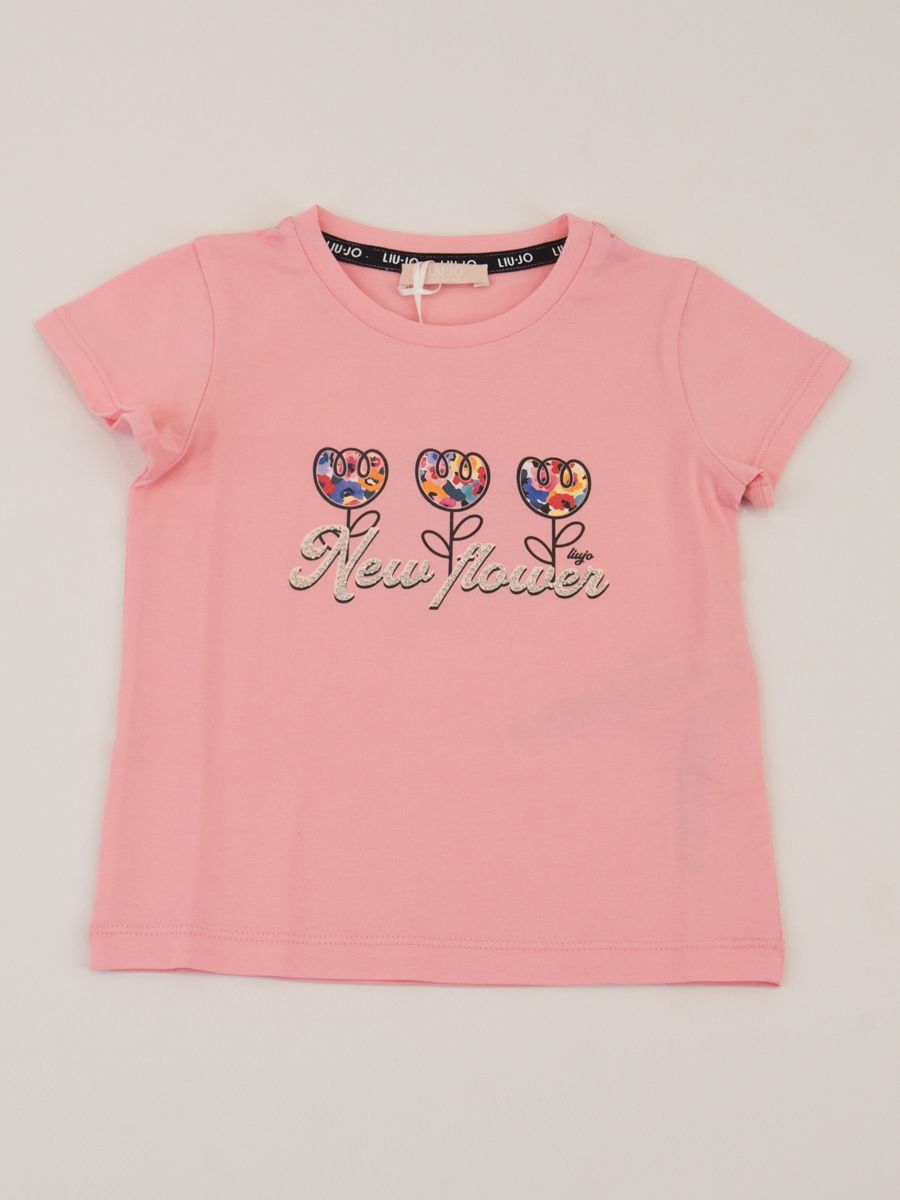 T-shirt  con Stampa Fiori