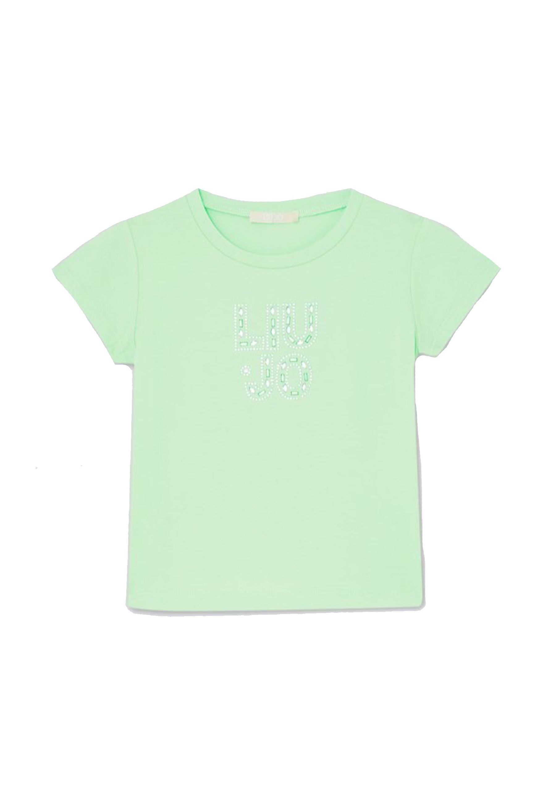 T-shirt girocollo verde logo