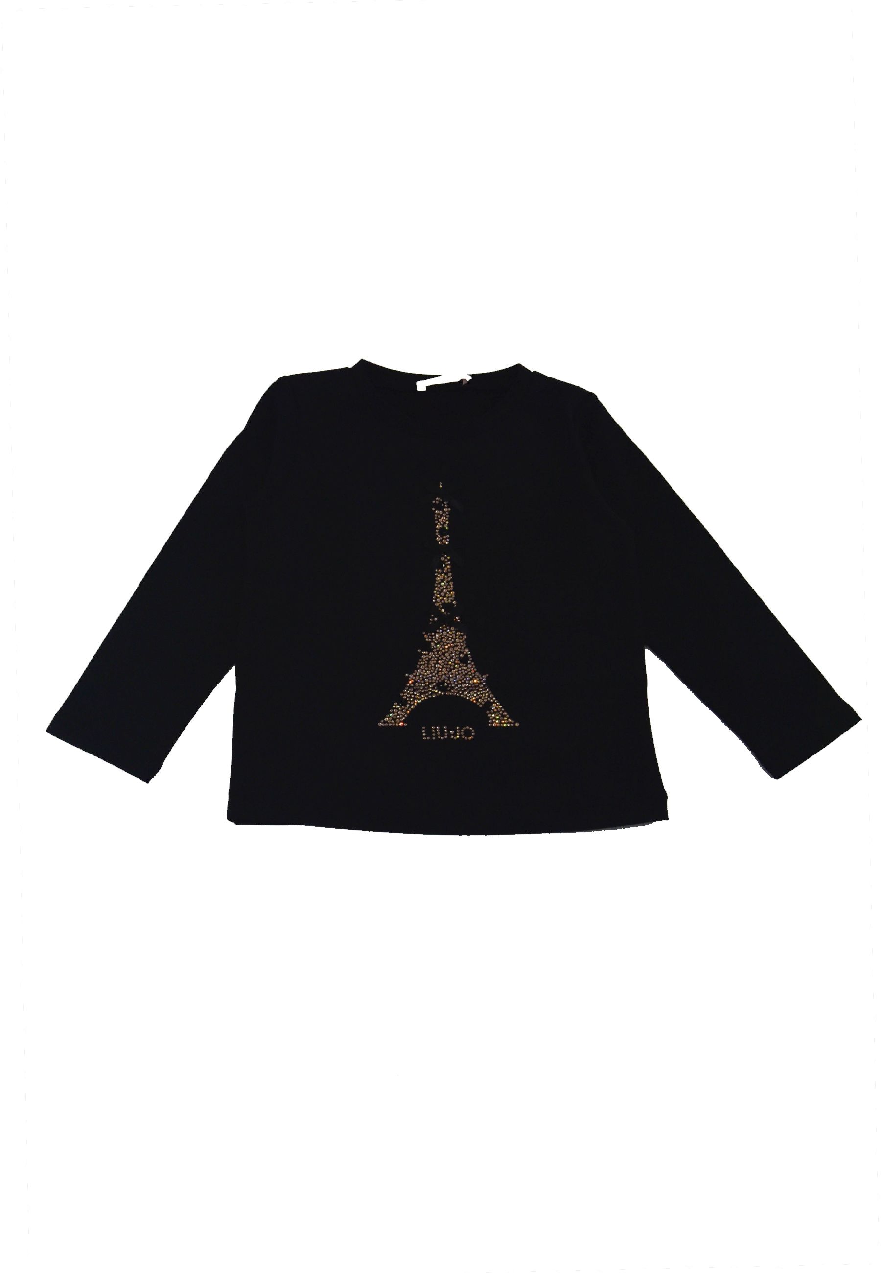 T-shirt girocollo con Logo glitter Tower