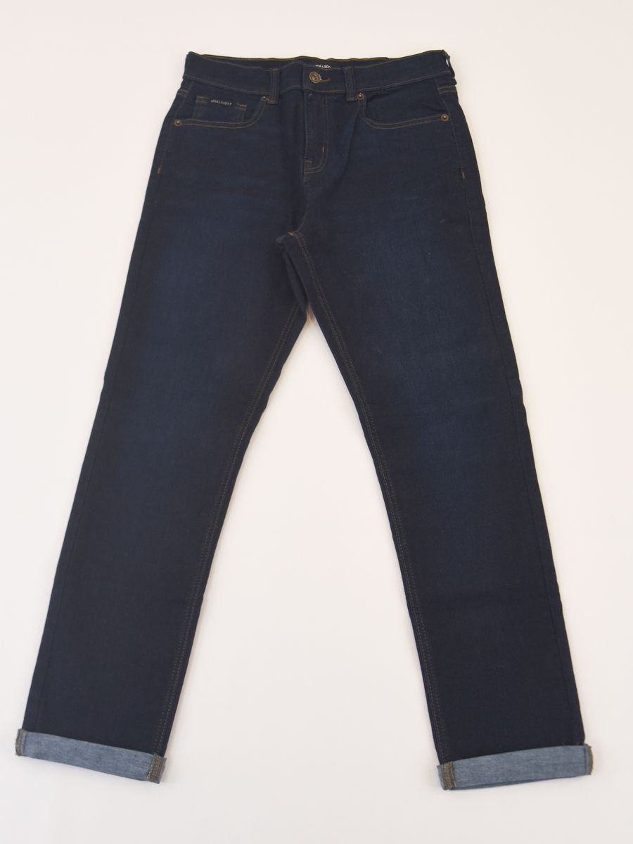 Jeans  elasticizzato con risvolto