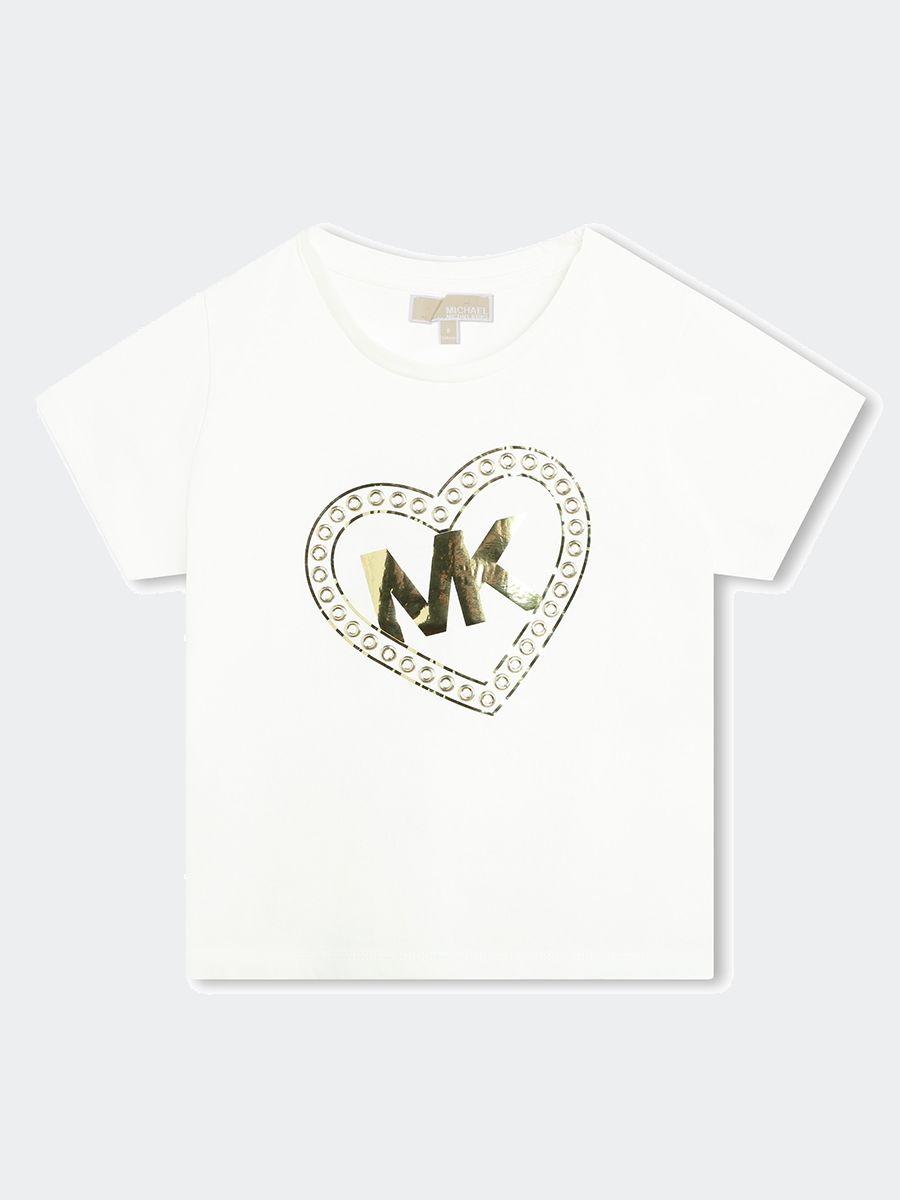 T-shirt a borchie "MK Heart"