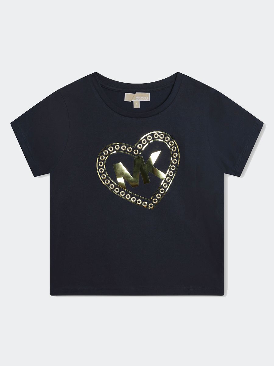 T-shirt a borchie "MK Heart"