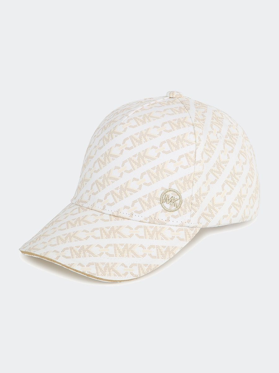 Cappello in twill di cotone stampato "MK"