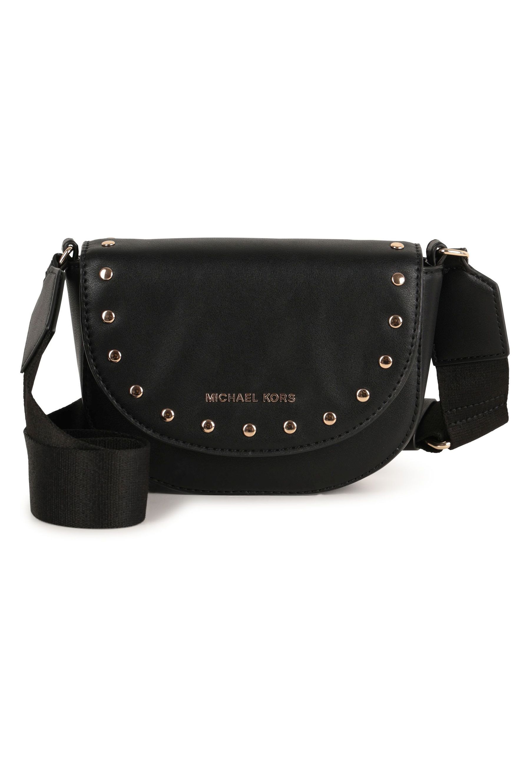 Borsa Nero con logo e borchie dorate