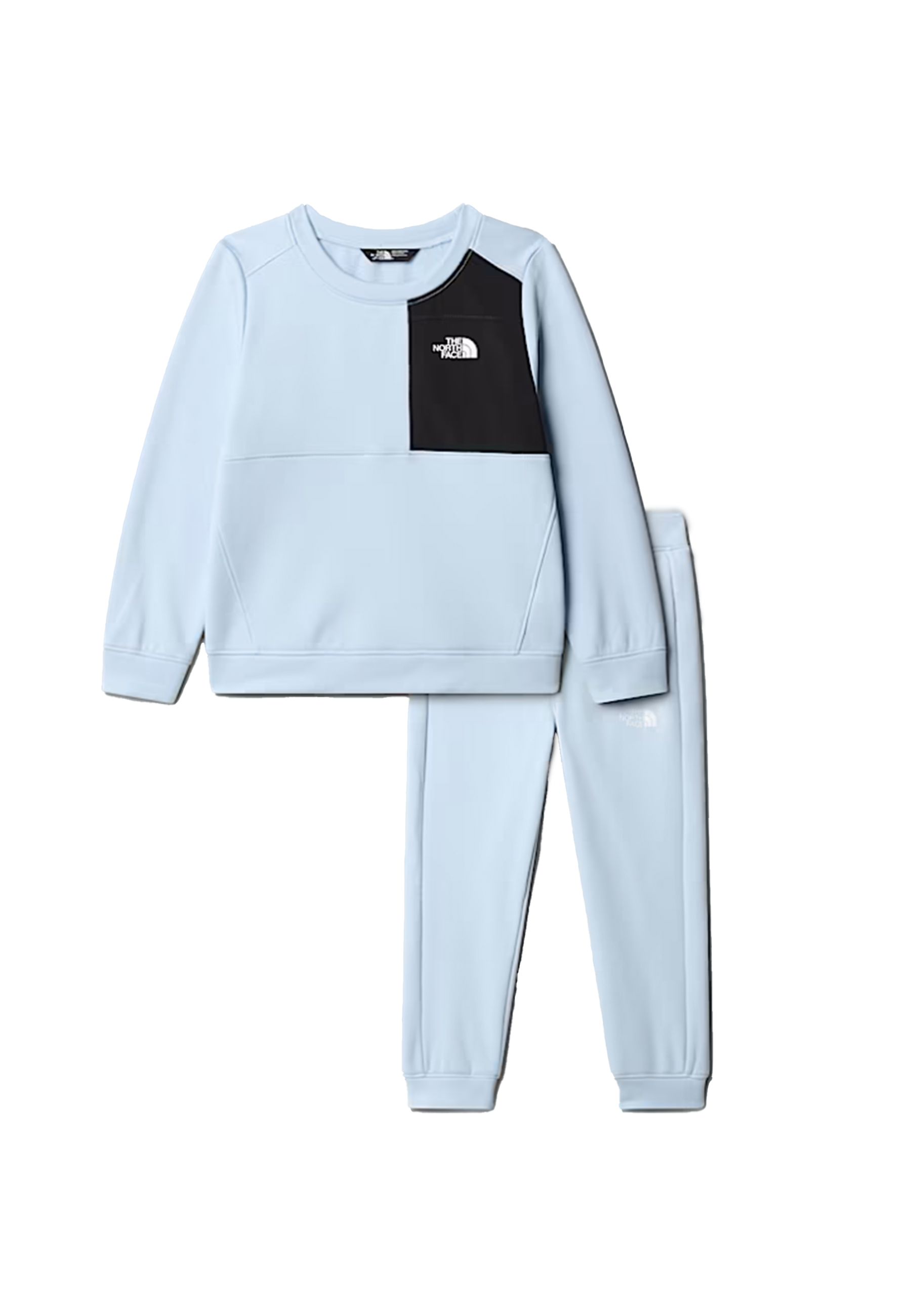 Completo Sportivo Tuta felpa e jogger celeste