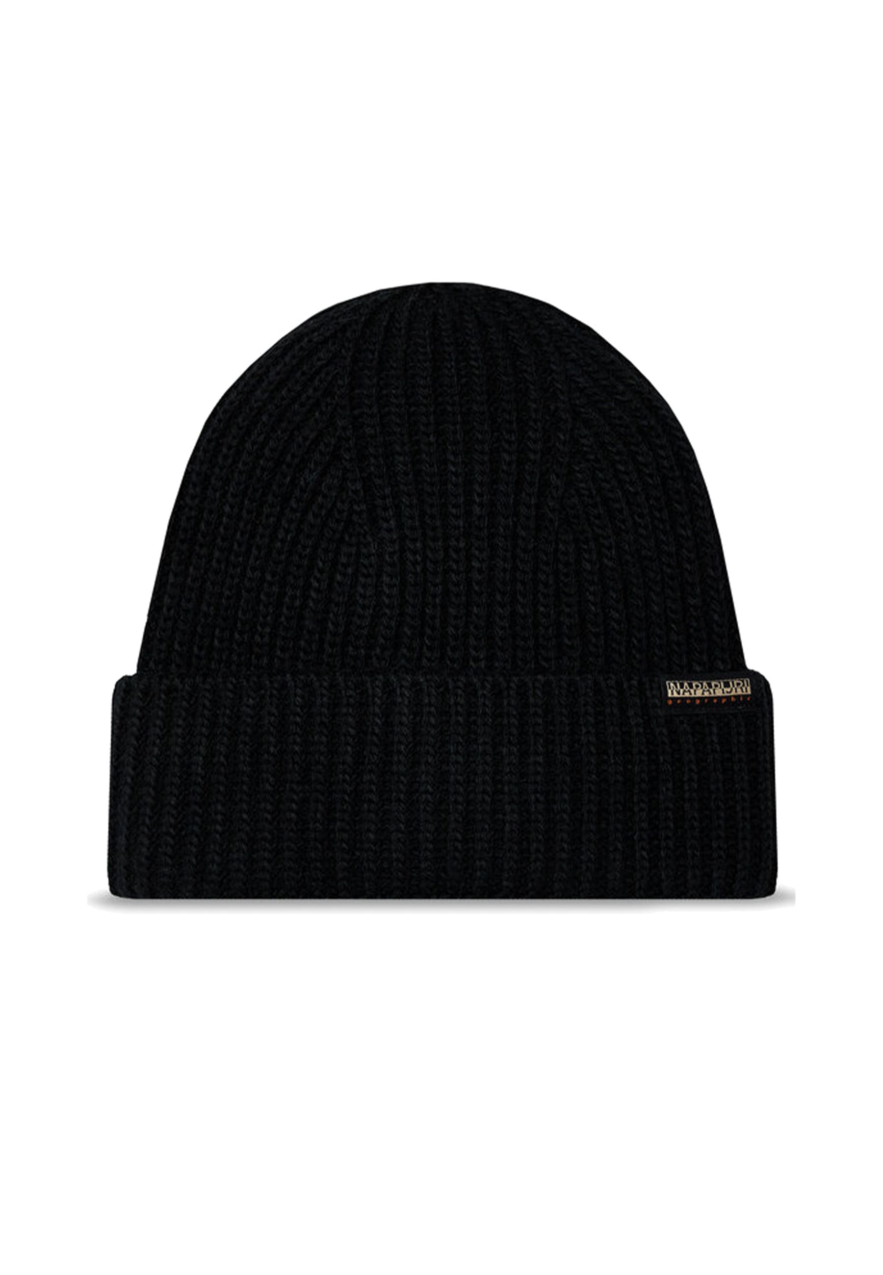Cappello in maglia a costine blu