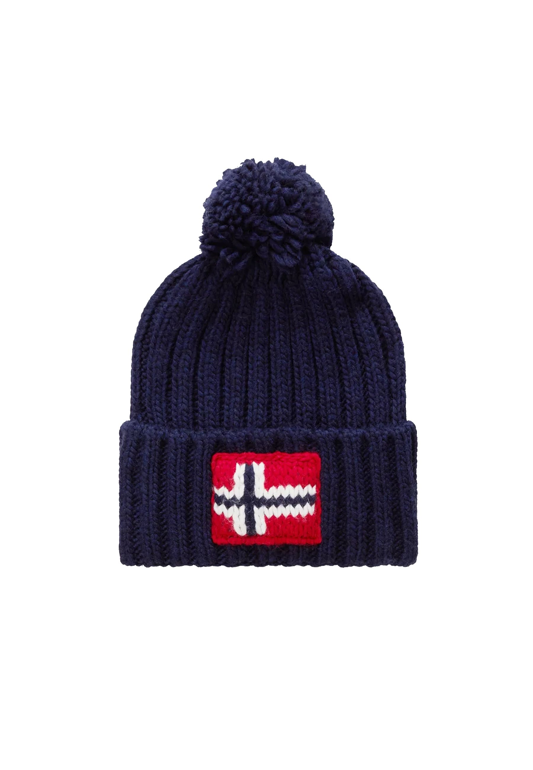 Cappello trecciato in maglia Nera con bandiera SEMIURY 