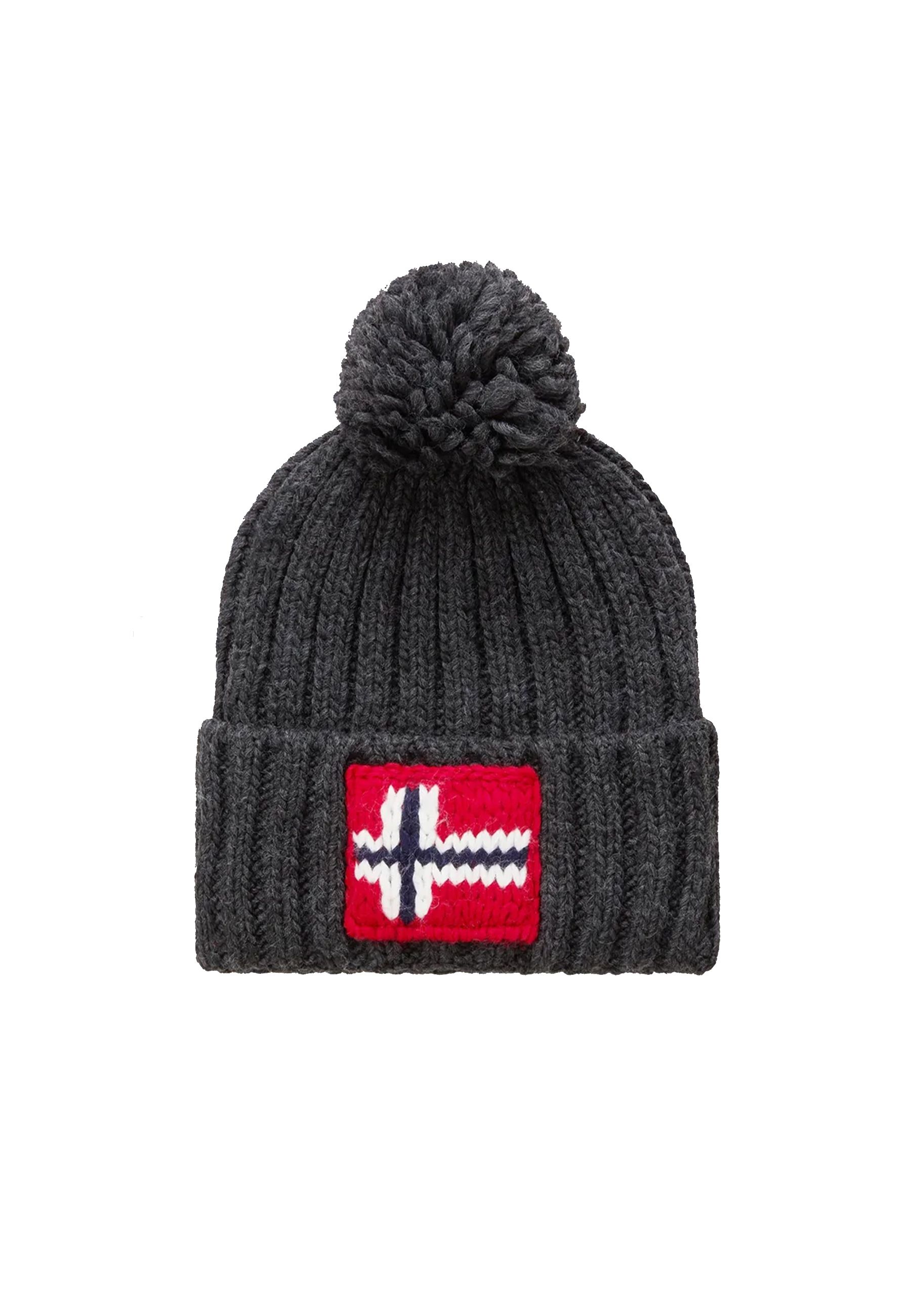 Cappello trecciato in maglia Nera con bandiera SEMIURY 