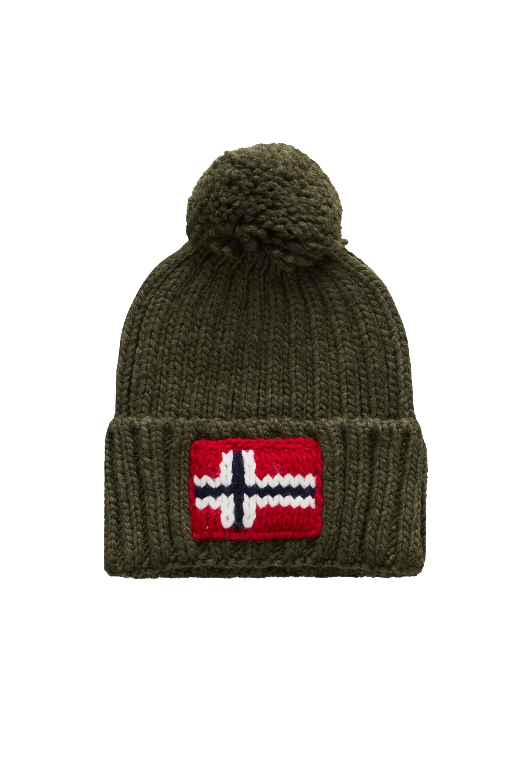 Cappello trecciato in maglia Nera con bandiera SEMIURY 