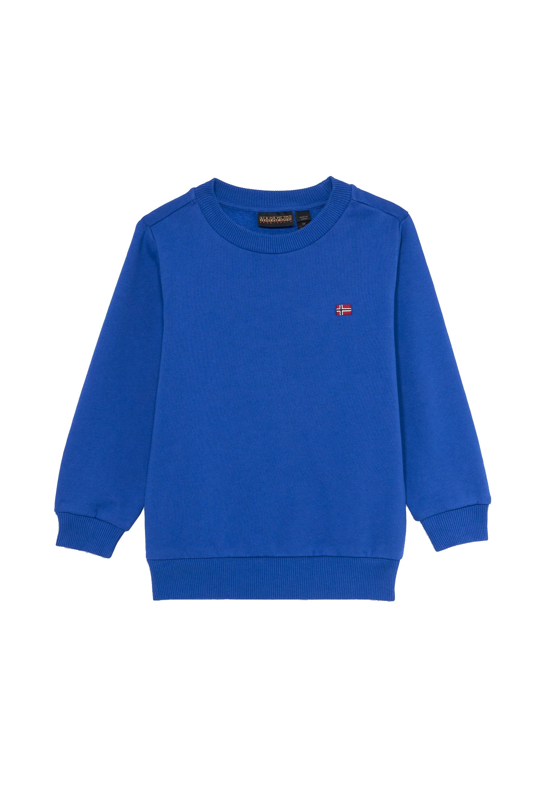 Felpa Blu girocollo  Balis con ricamo