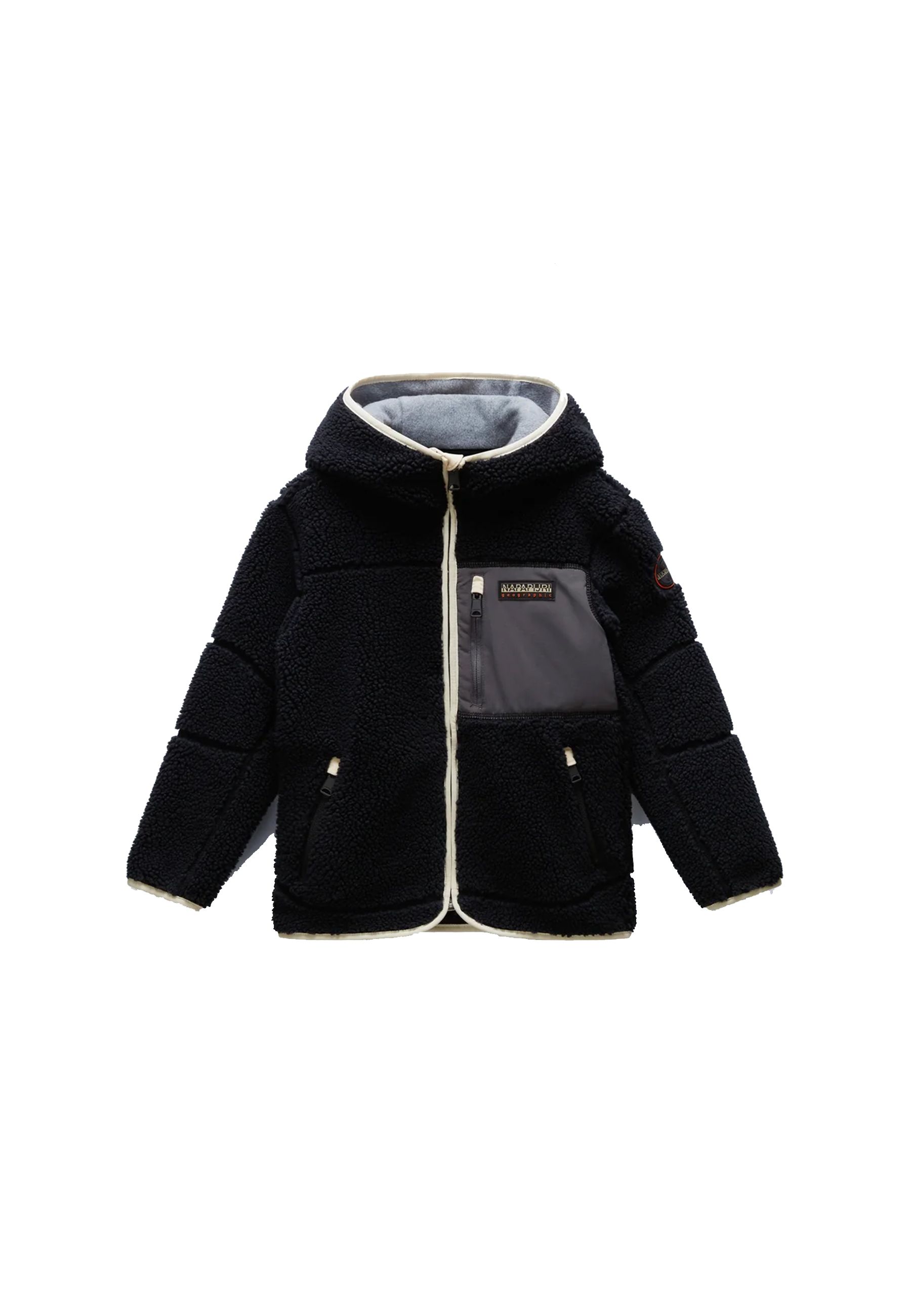 Giubbino in felpa di Pile Beige full zip YUPIK
