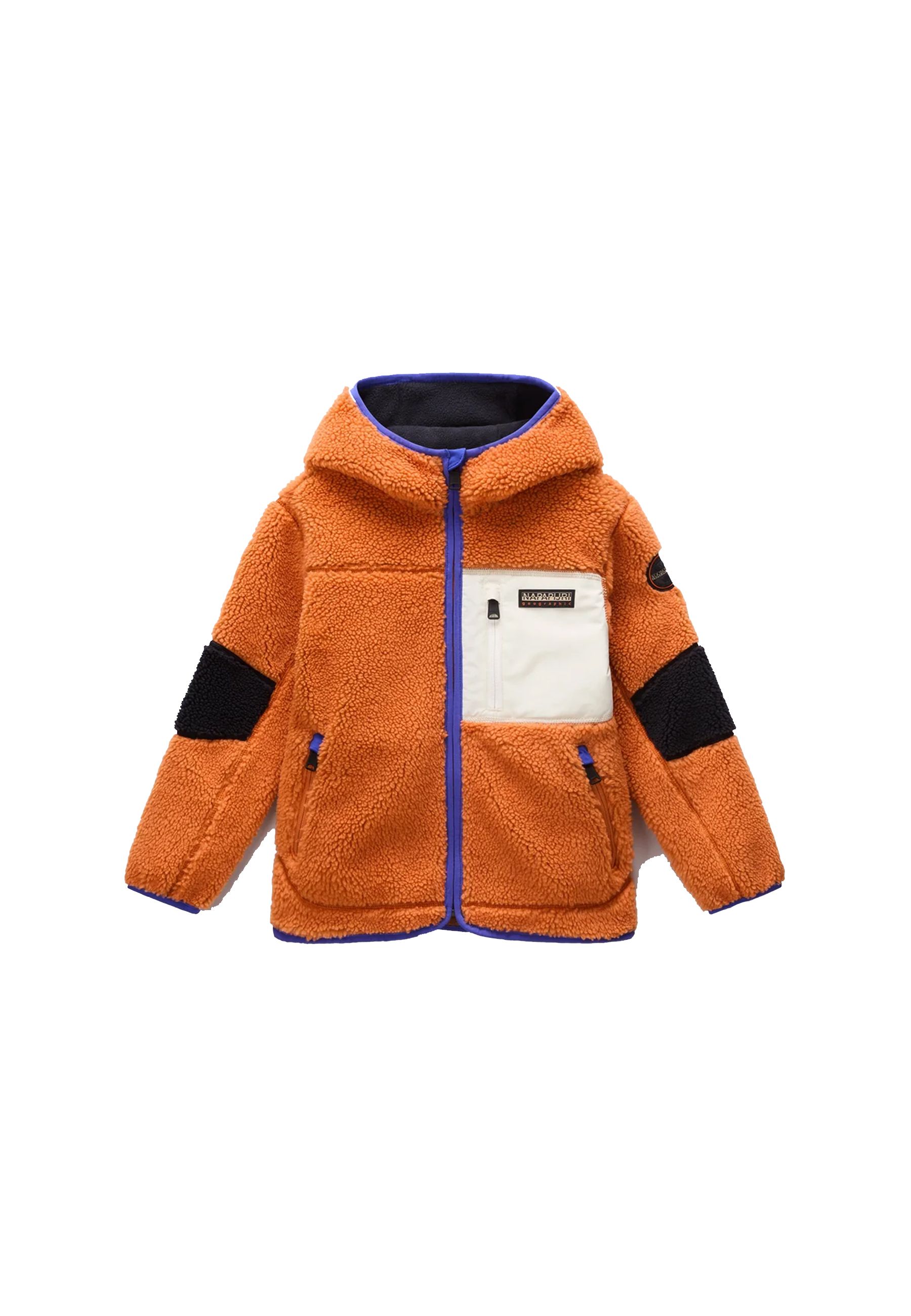 Giubbino in felpa di Pile Beige full zip YUPIK