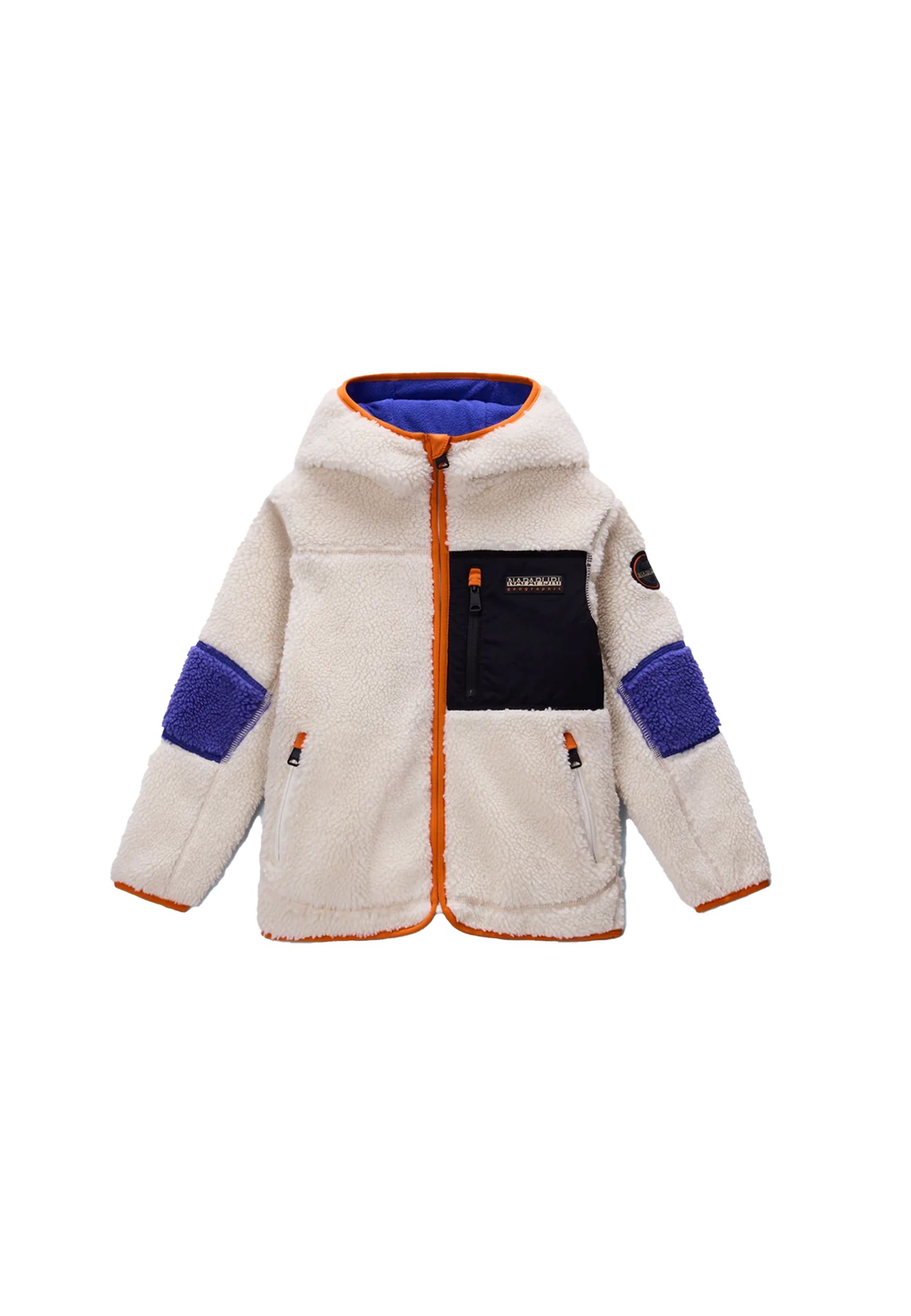 Giubbino in felpa di Pile Beige full zip YUPIK