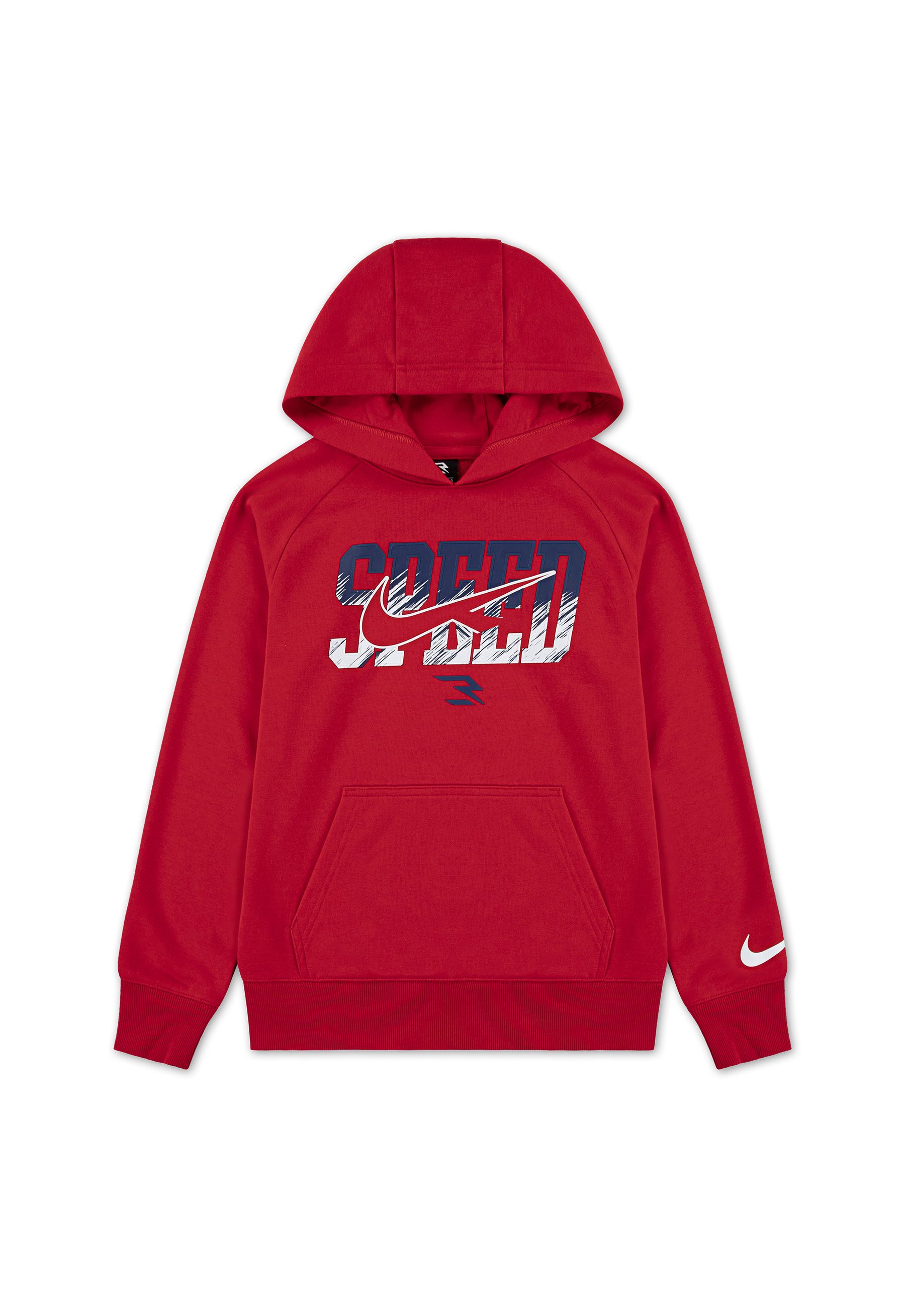 Felpa con Cappuccio Speed Nike Rossa