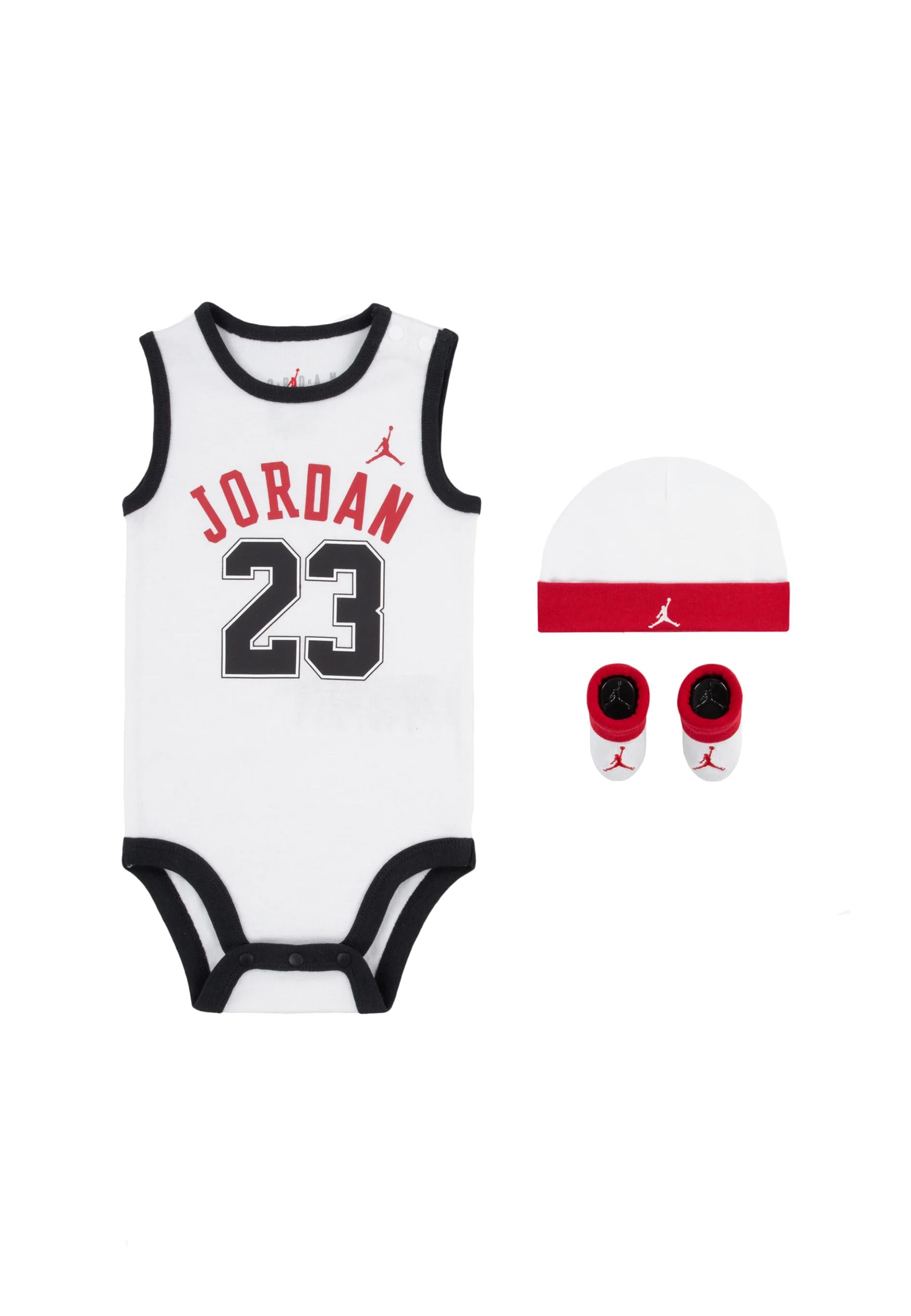 Set Regalo Set Neonato Jordan 23 rosso