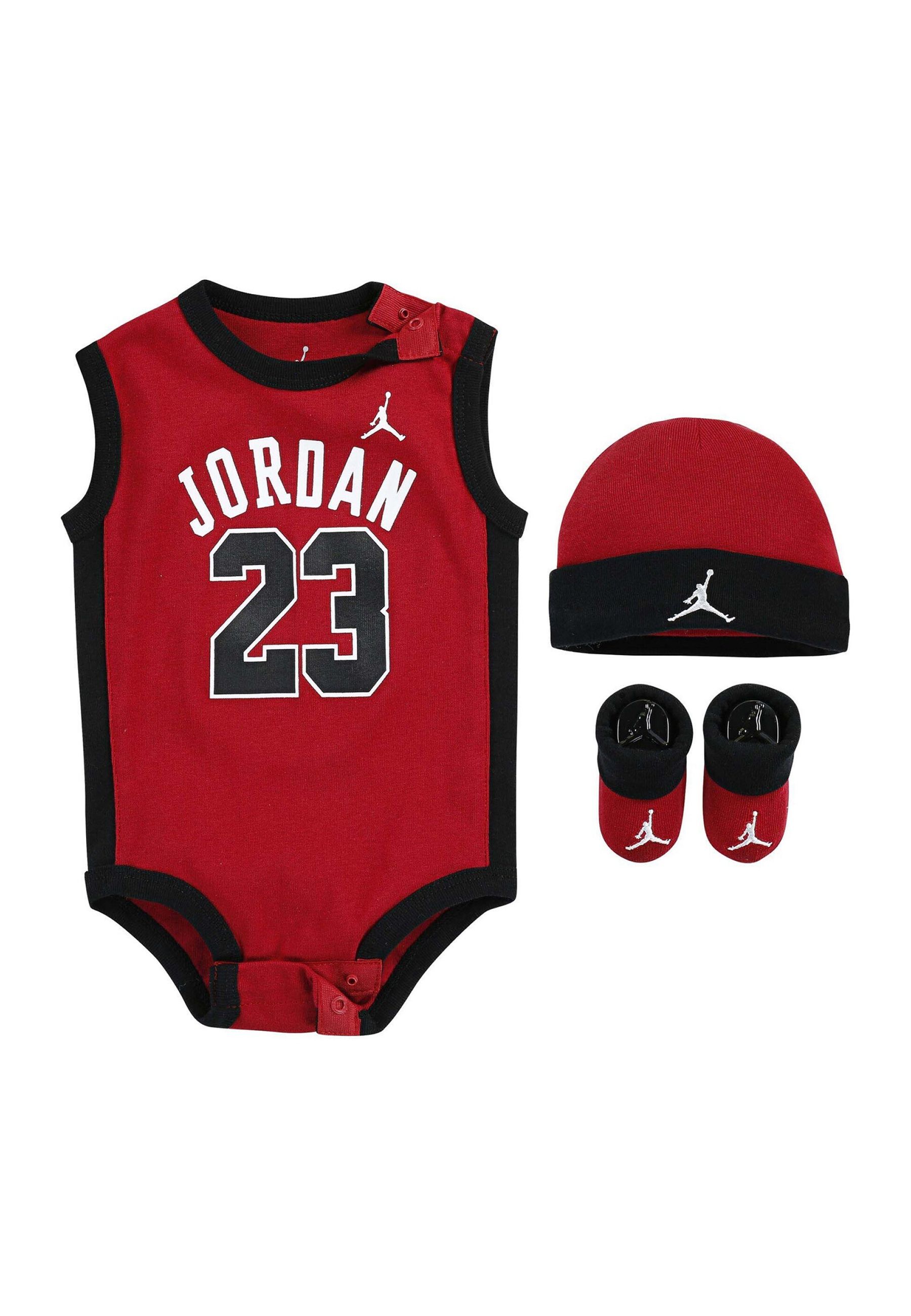 Set Regalo Set Neonato Jordan 23 rosso
