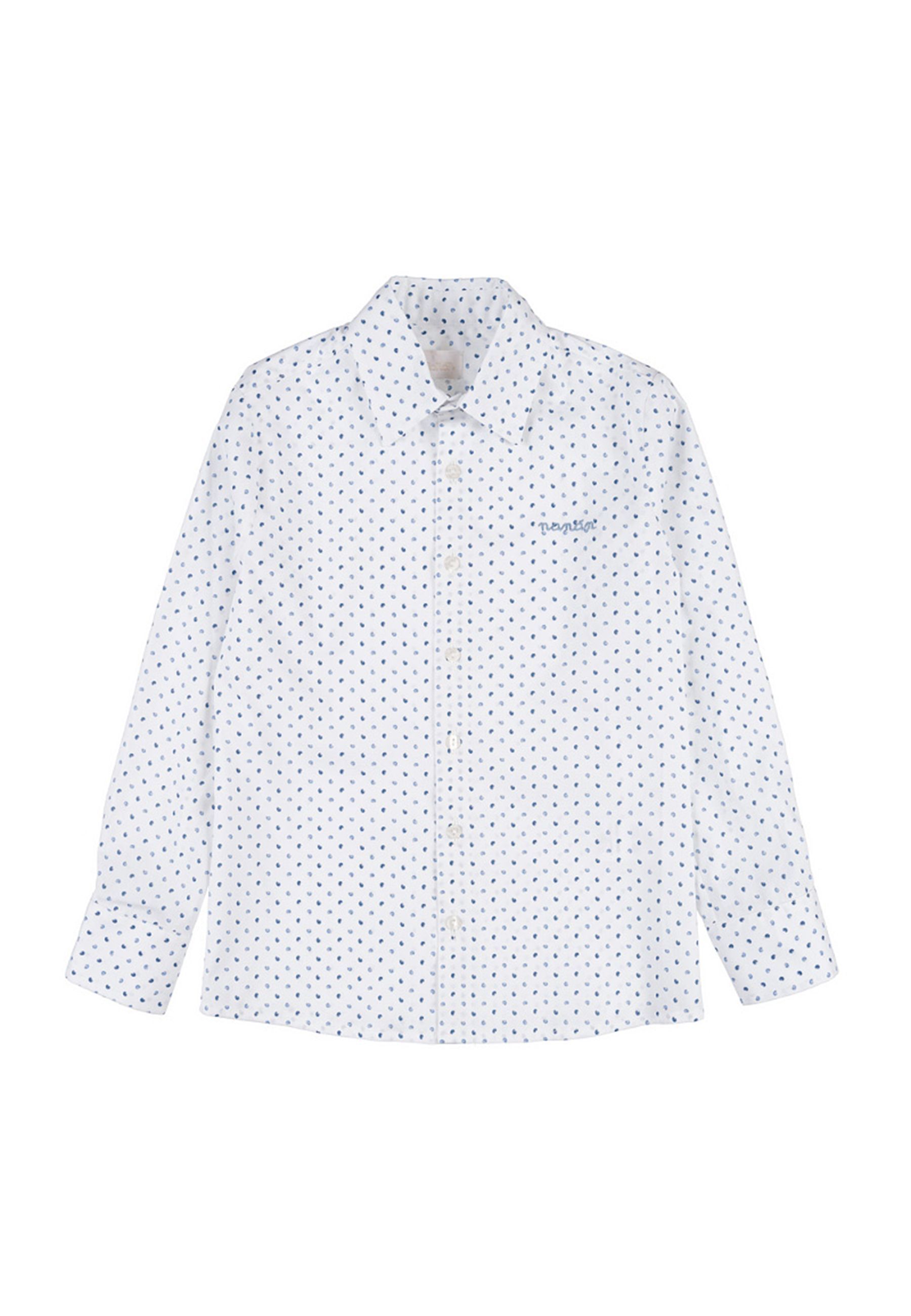 Camicia bianca con fantasia