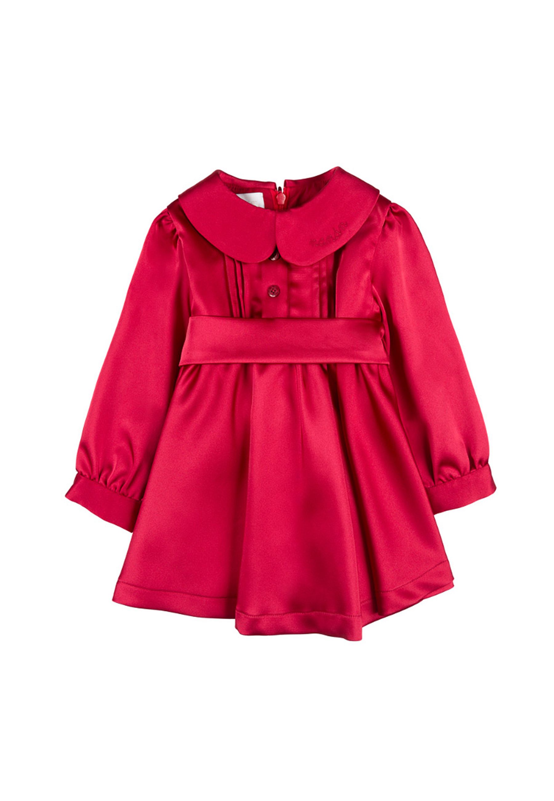 Abito elegante manica lunga rosso