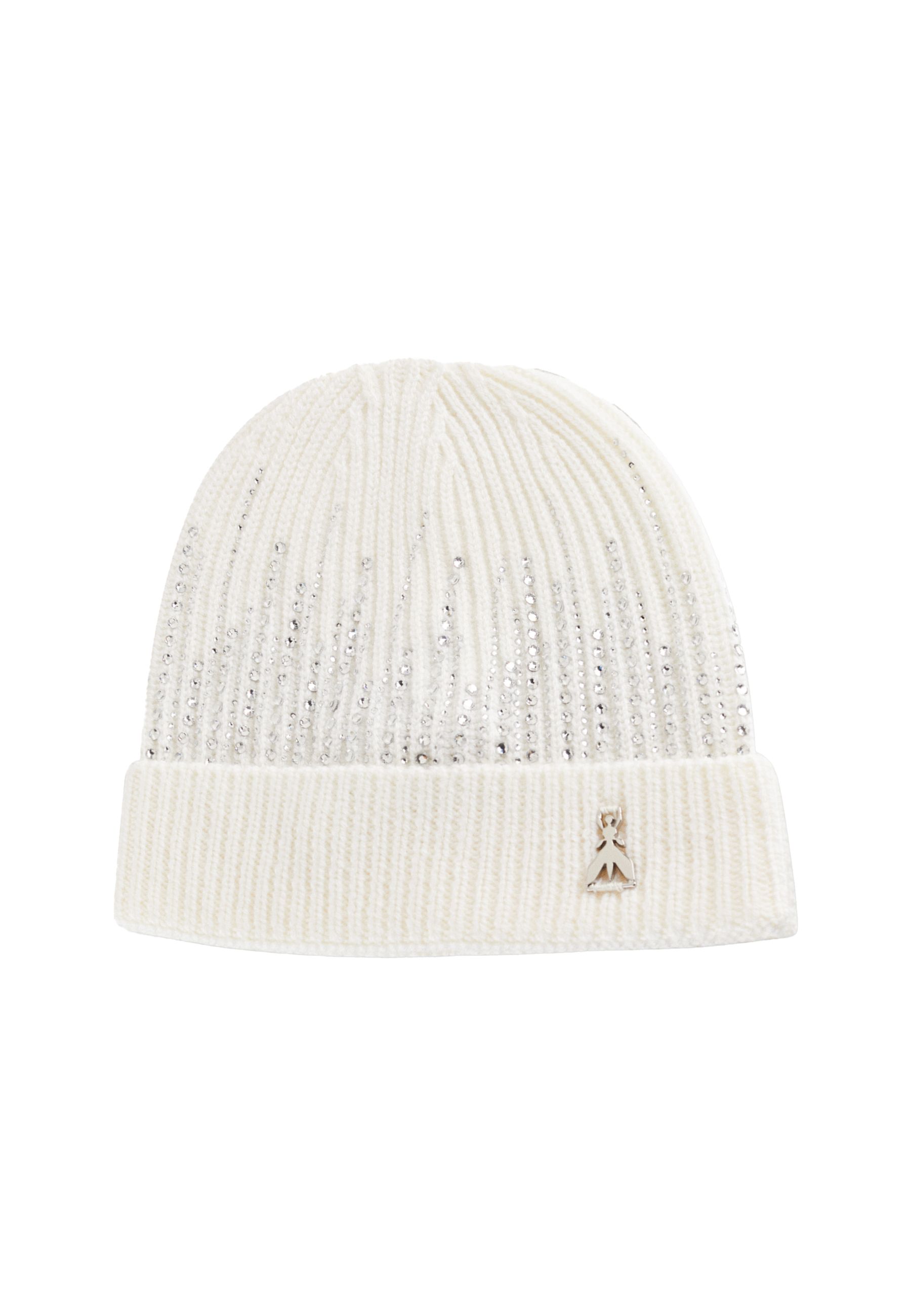 Cappello in maglia con Strass