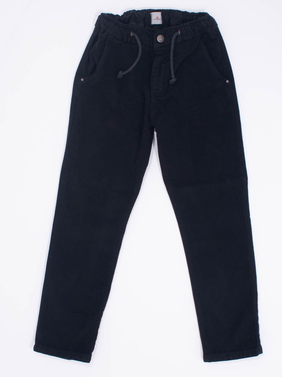 Pantalone casual con elastico in vita