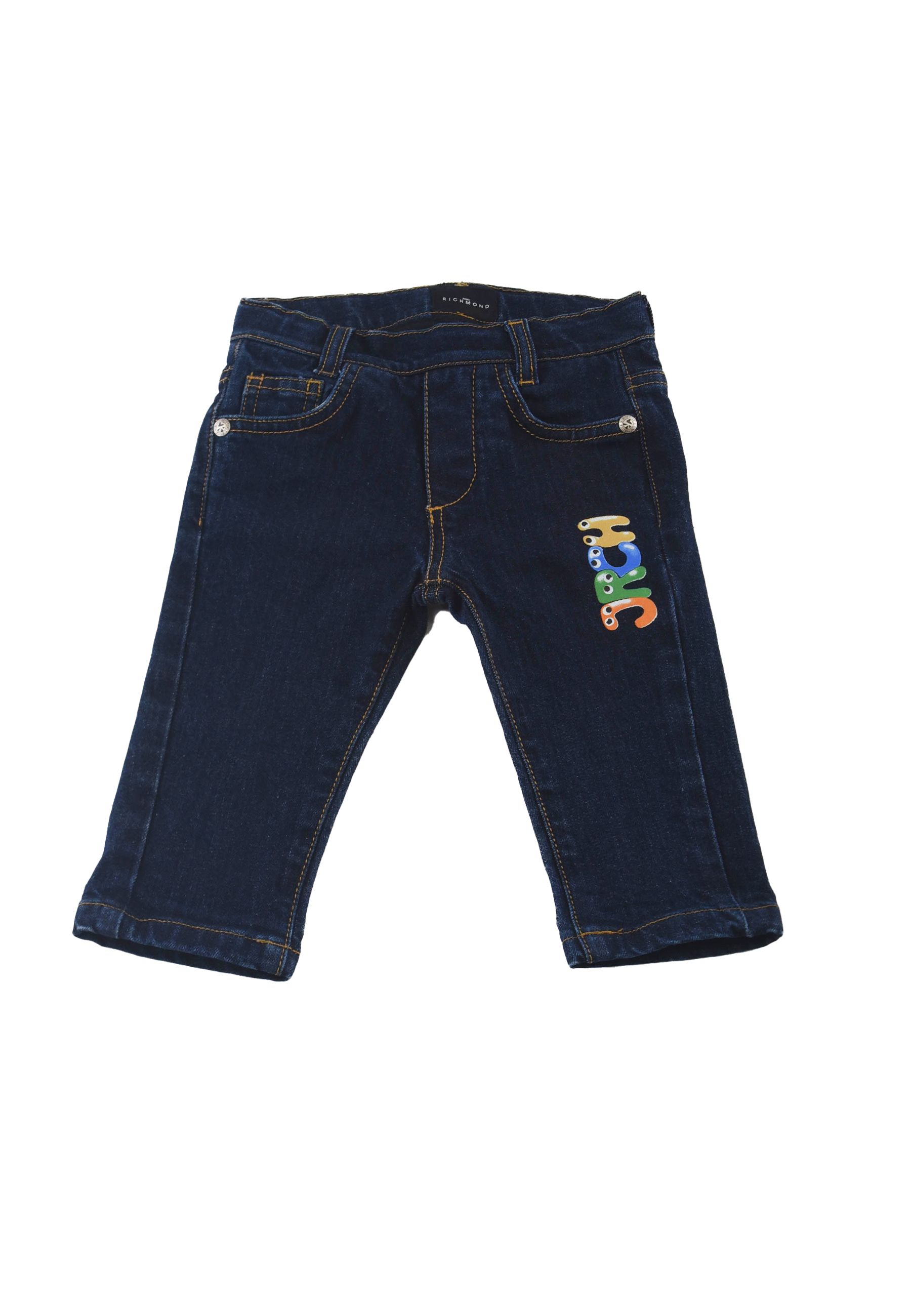 Jeans con Logo multicolore