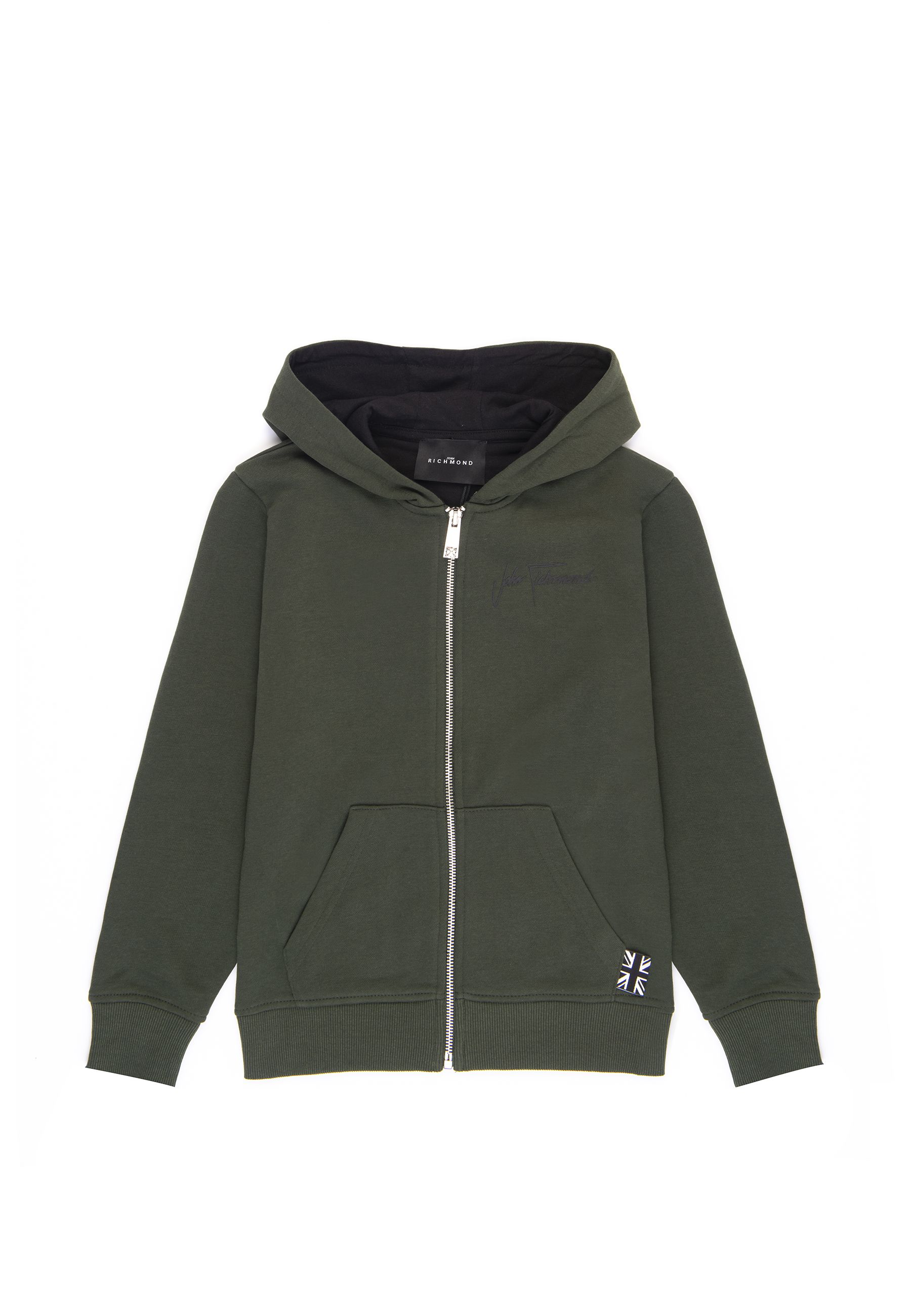 Felpa Full zip con cappuccio