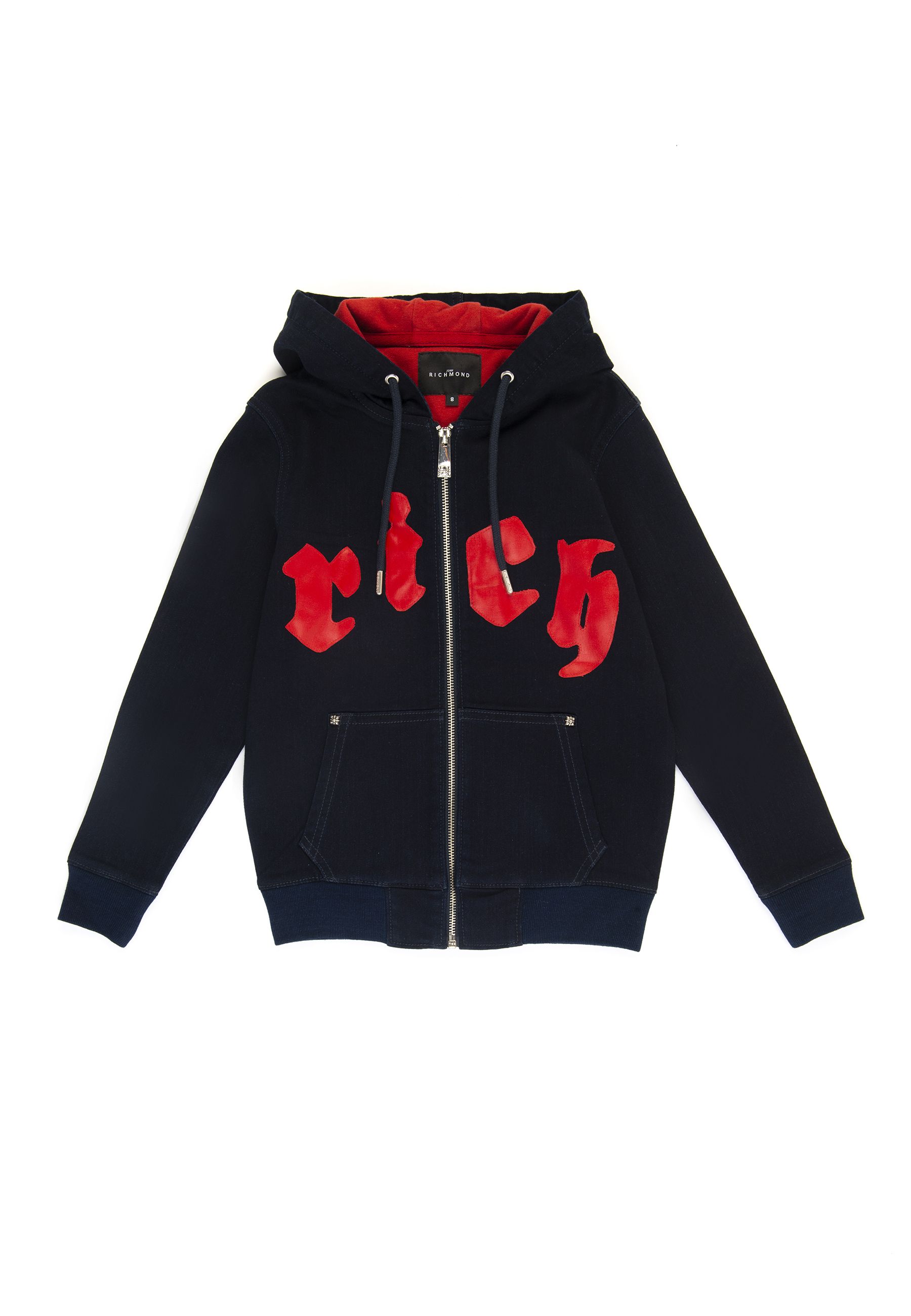 Felpa Full zip con cappuccio