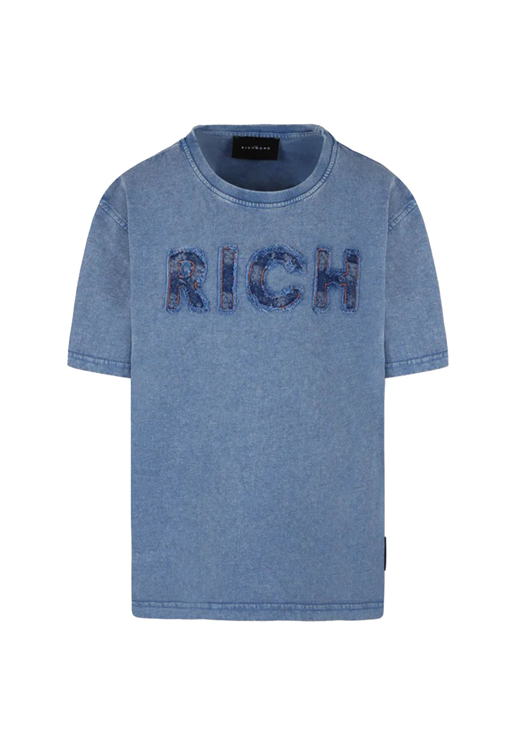 T-shirt effetto denim delnice