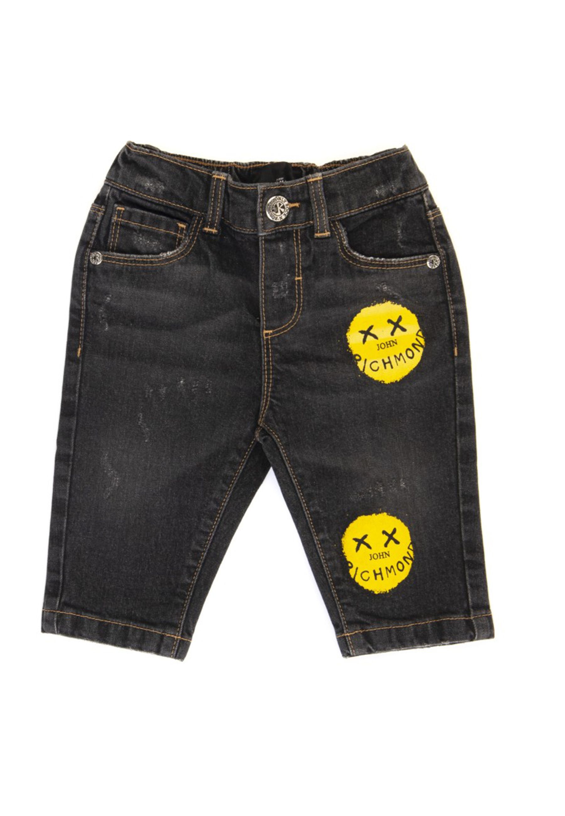 Jeans con Patch Logo smile