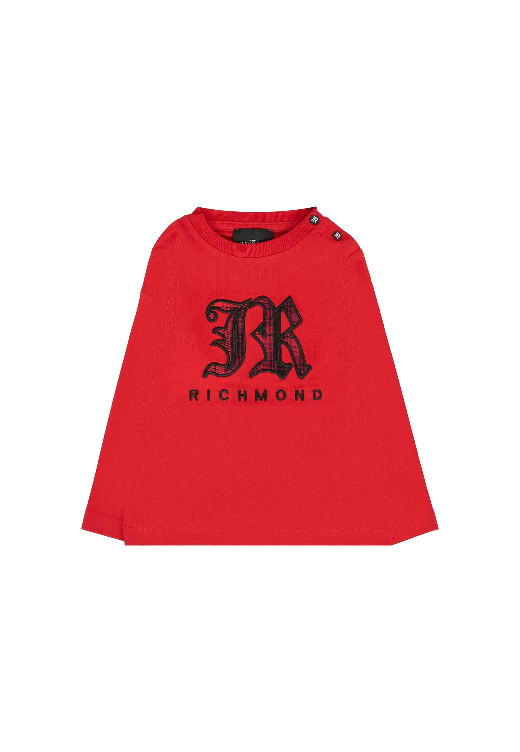 T-shirt per neonato con logo ricamato