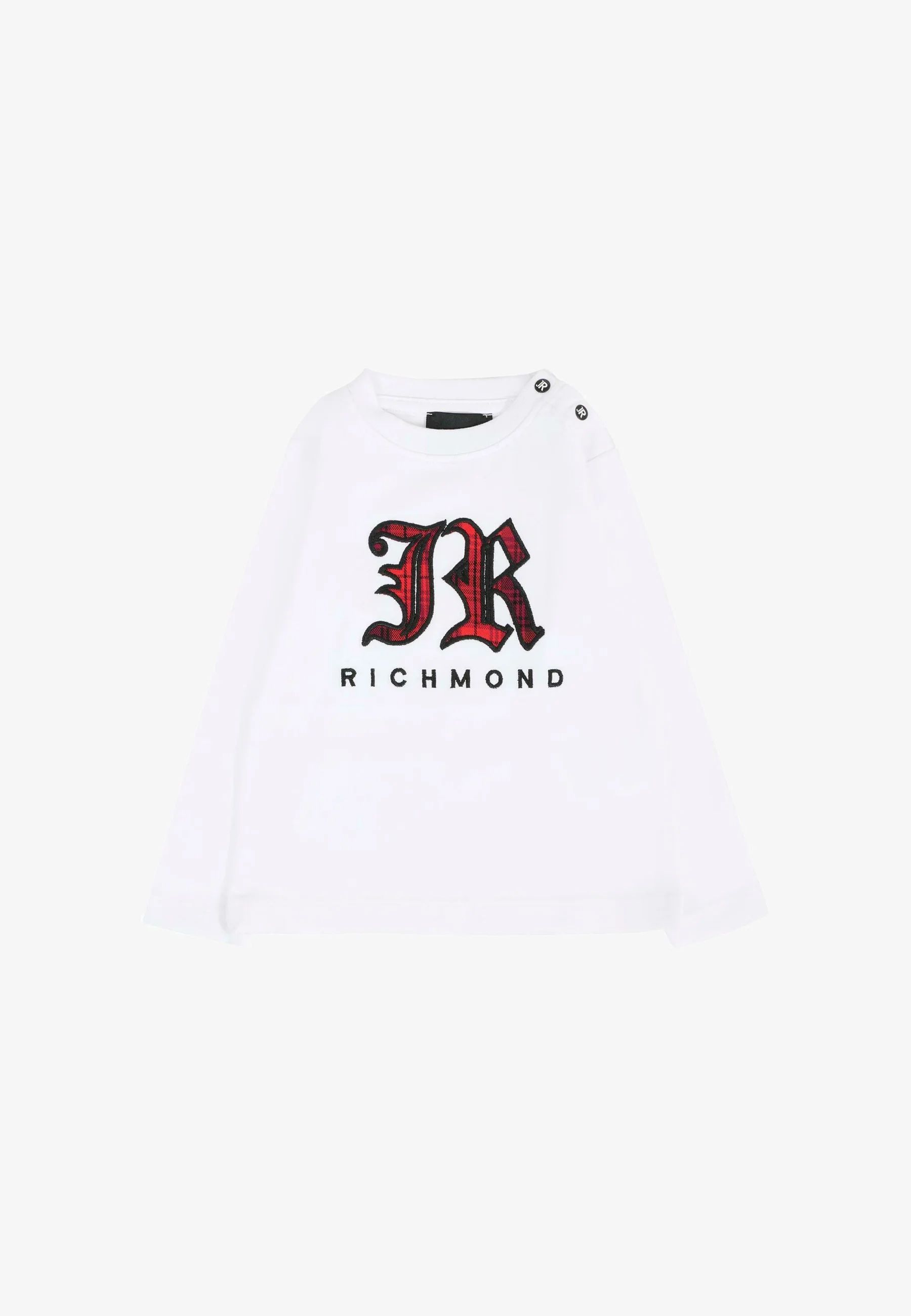 T-shirt per neonato con logo ricamato