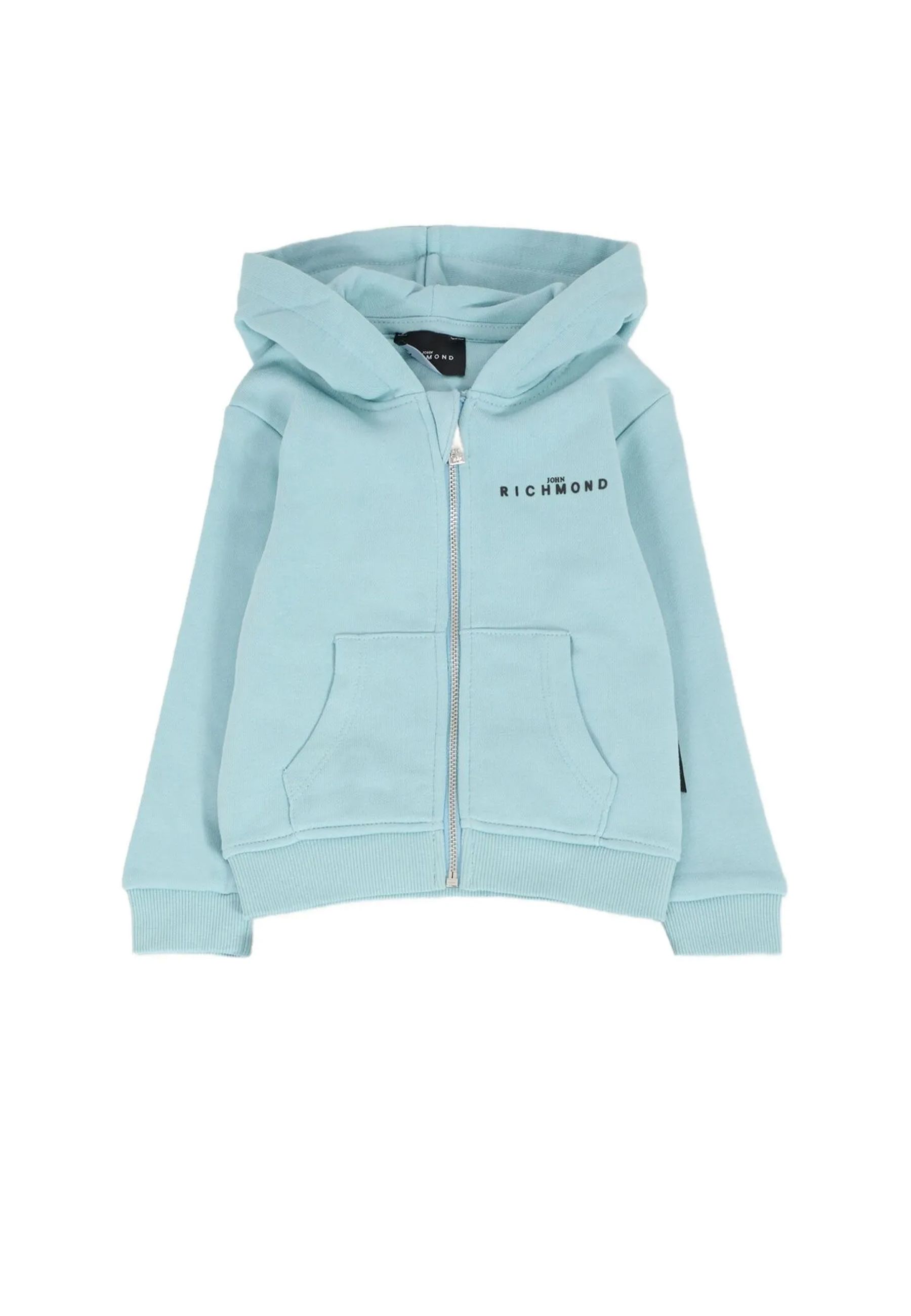 Felpa full zip con cappuccio
