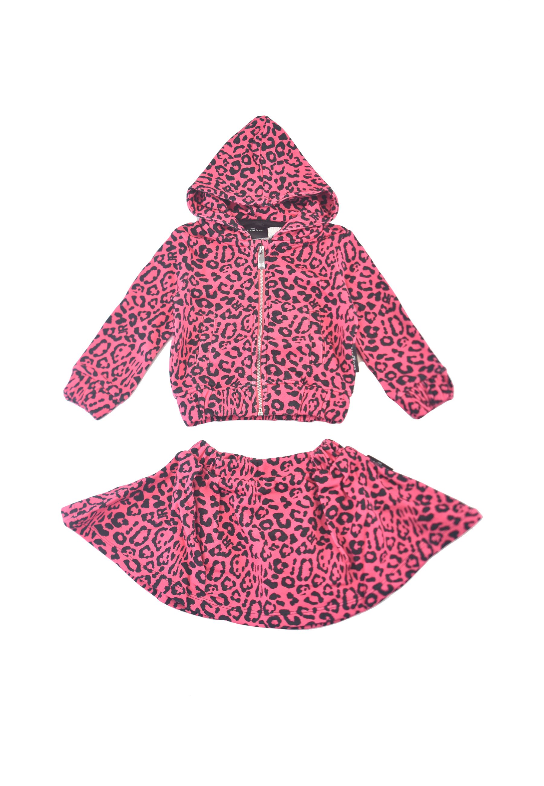 Completo Sportivo full Zip fantasia Maculata con gonna