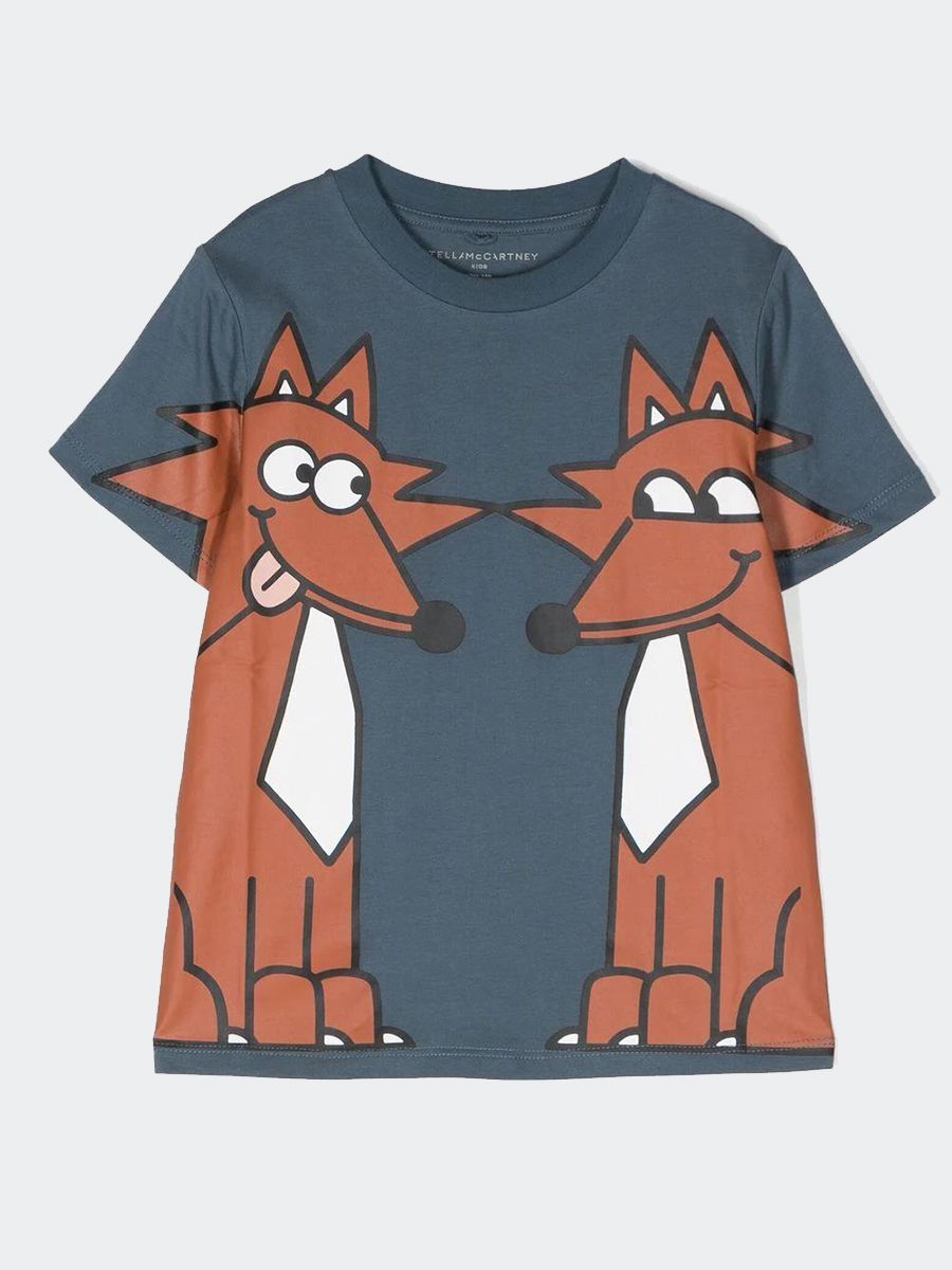 T-shirt   con volpi