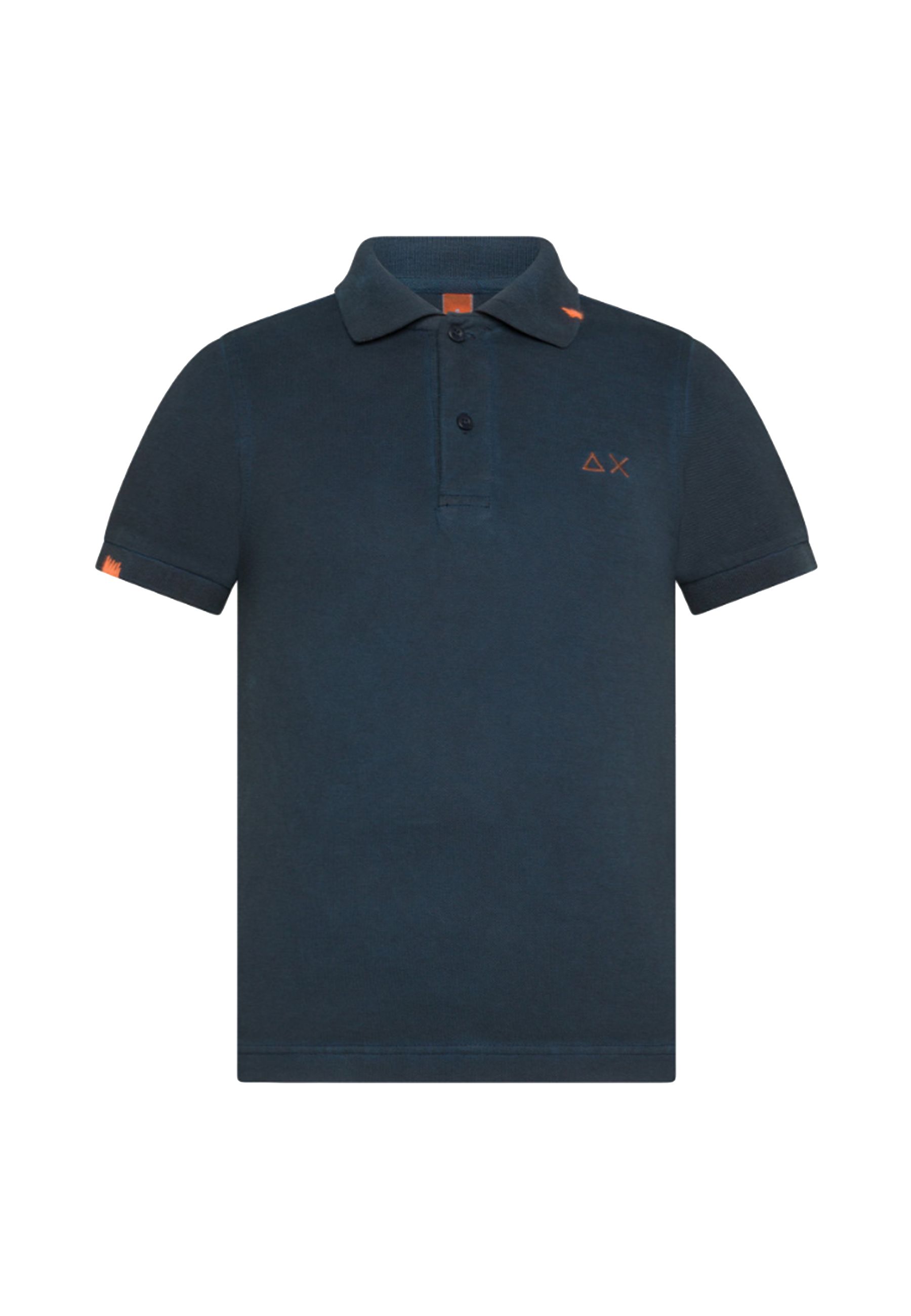 Polo in piquet di cotone bianco