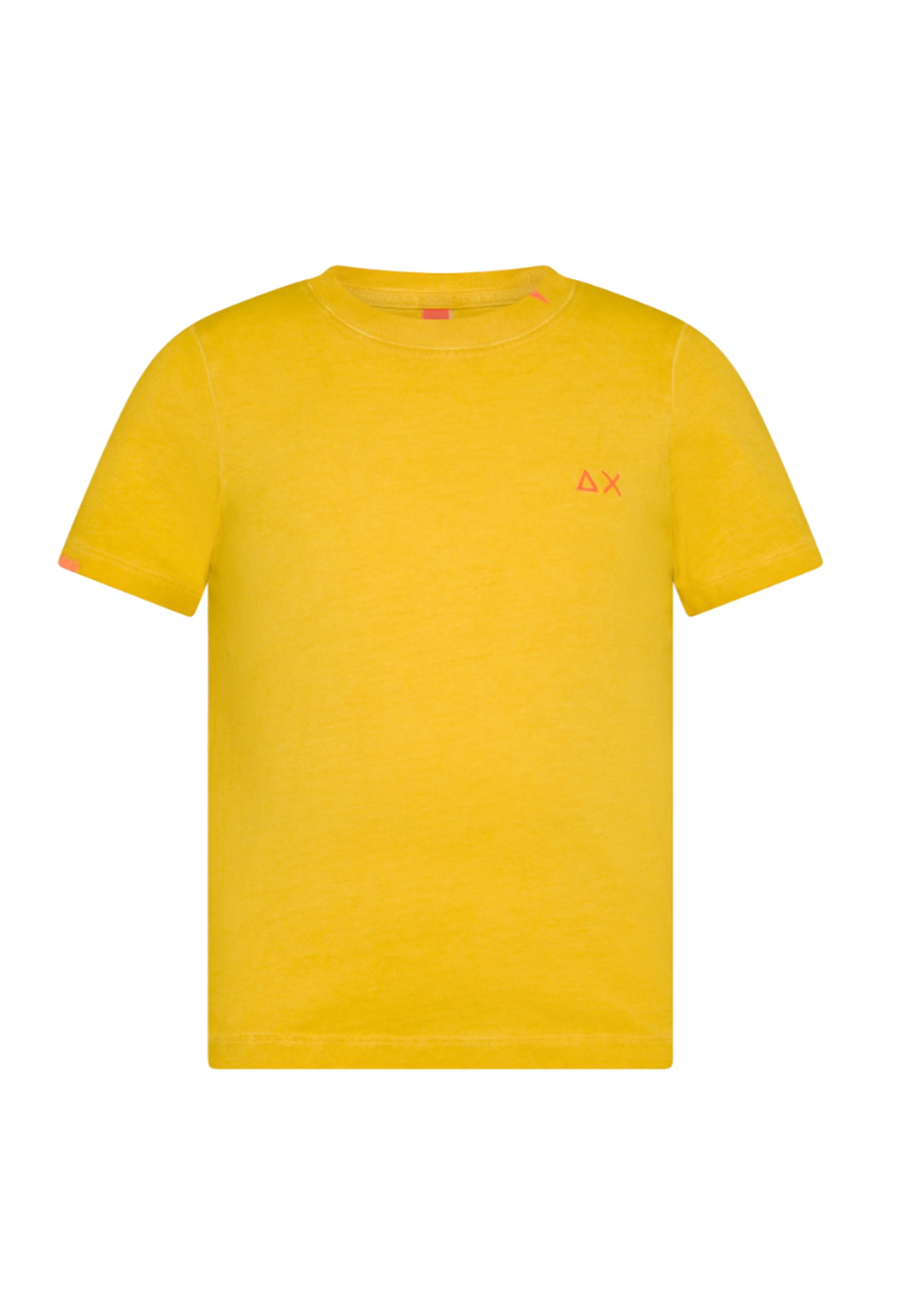 T-shirt con ricamo fluo