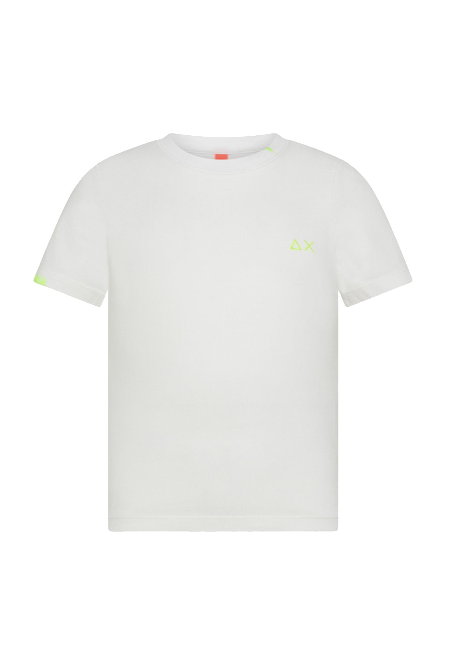 T-shirt con ricamo fluo