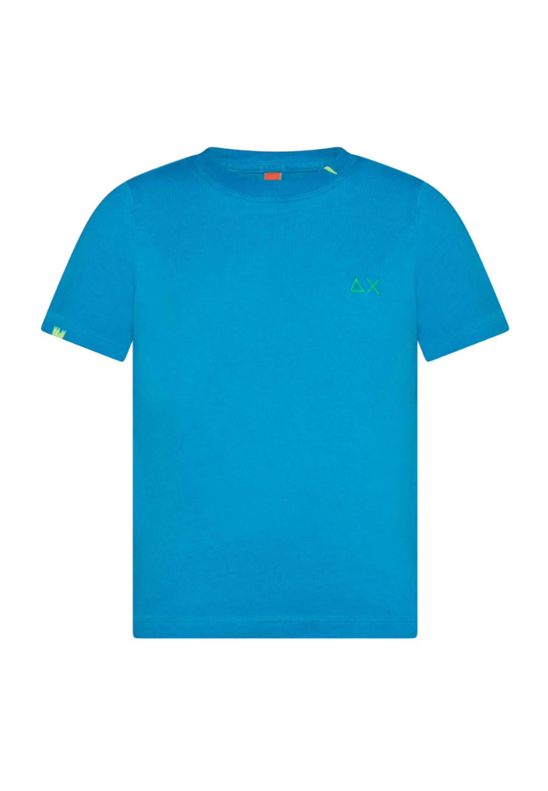 T-shirt con ricamo fluo