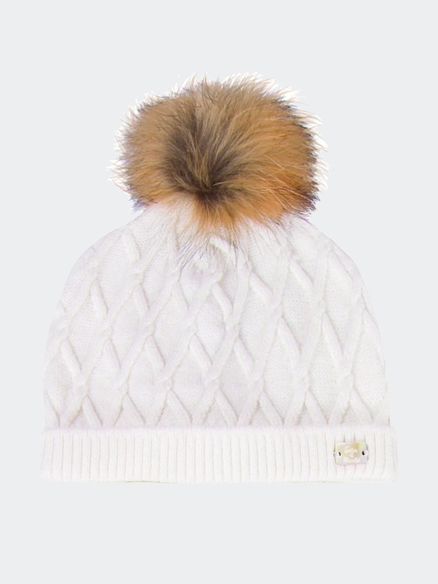 Cappello in maglia con Pom pon